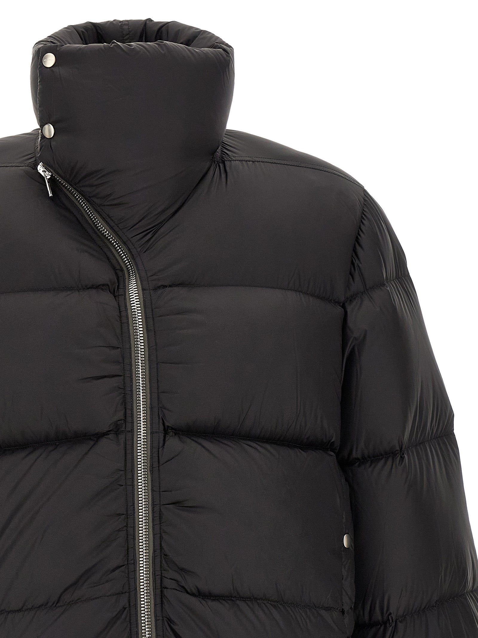 Black Nylon Full-Length Jacket