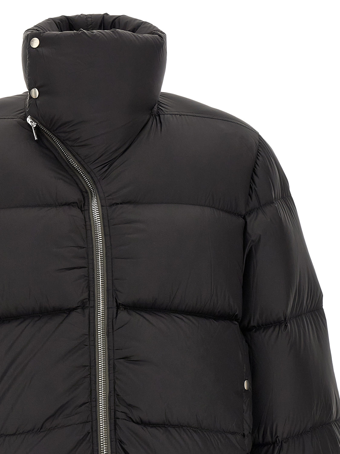 Black Nylon Full-Length Jacket