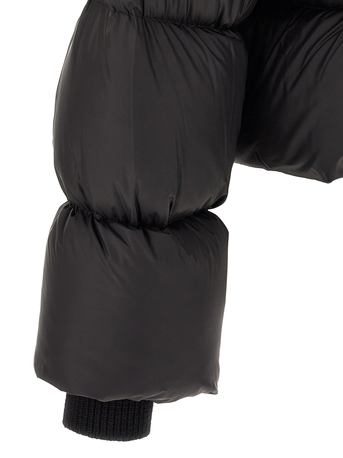 Black Nylon Full-Length Jacket