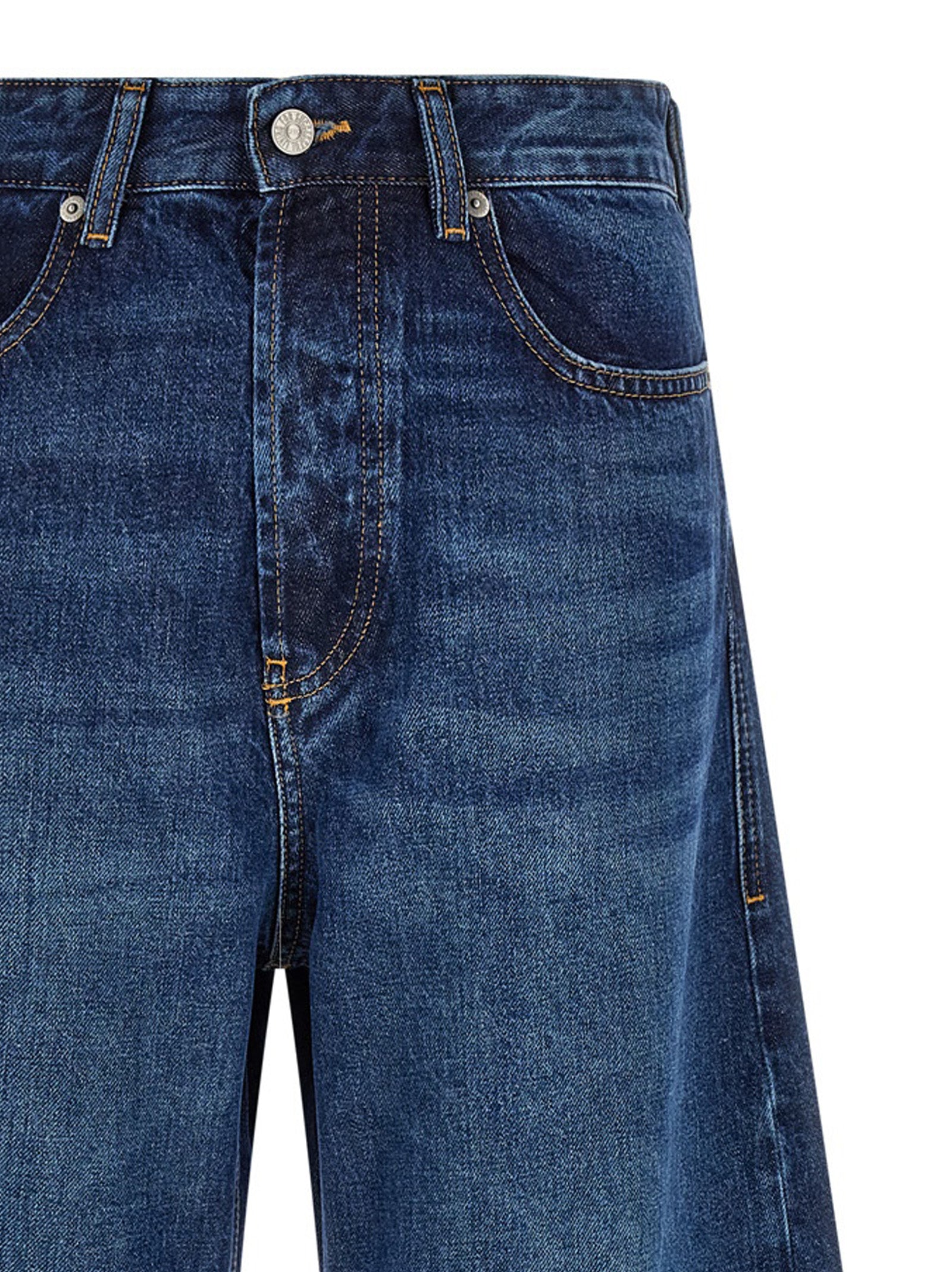 Blue Cotton Jeans Denim