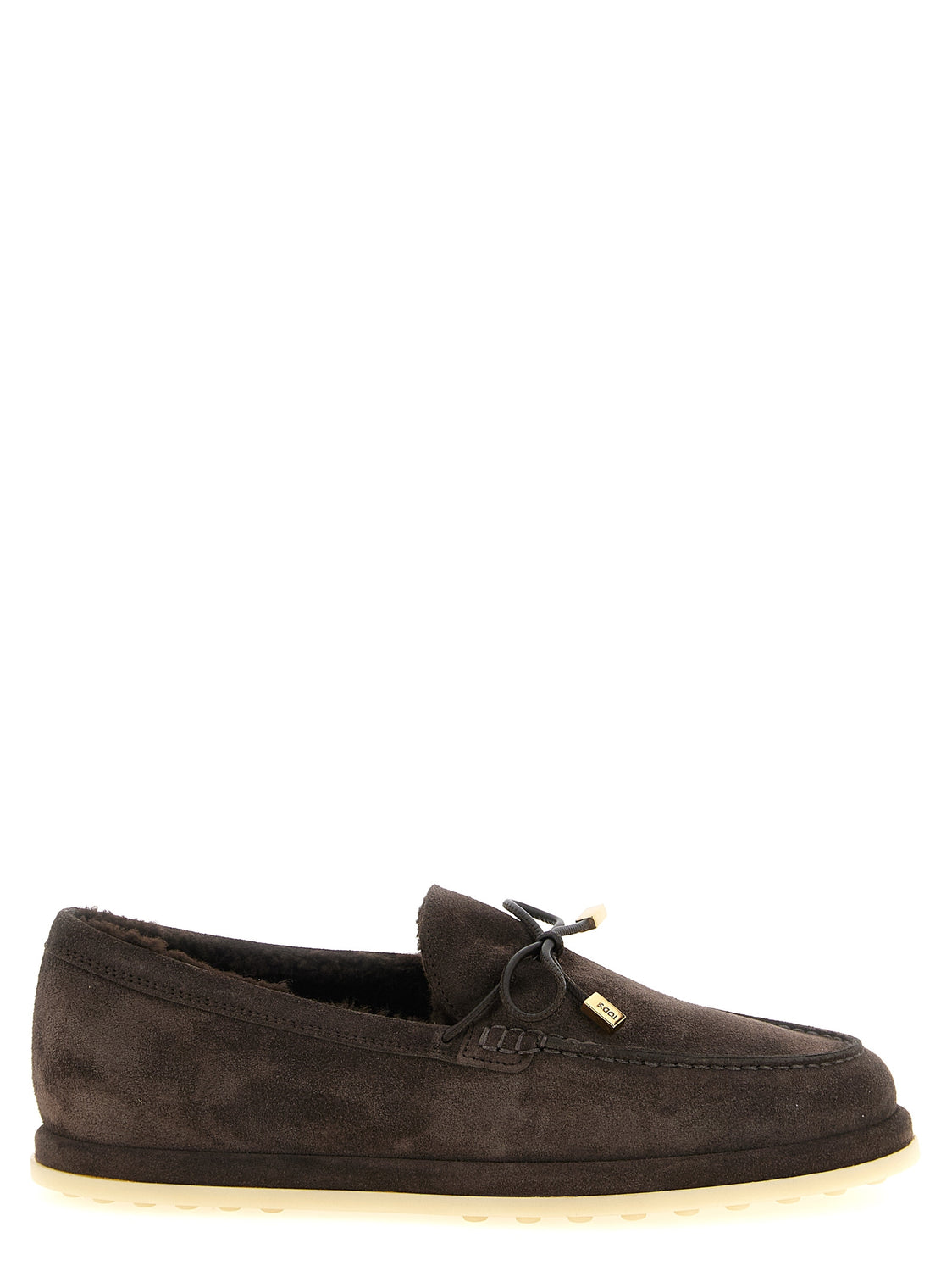 Brown Calfskin Slip-On Loafers