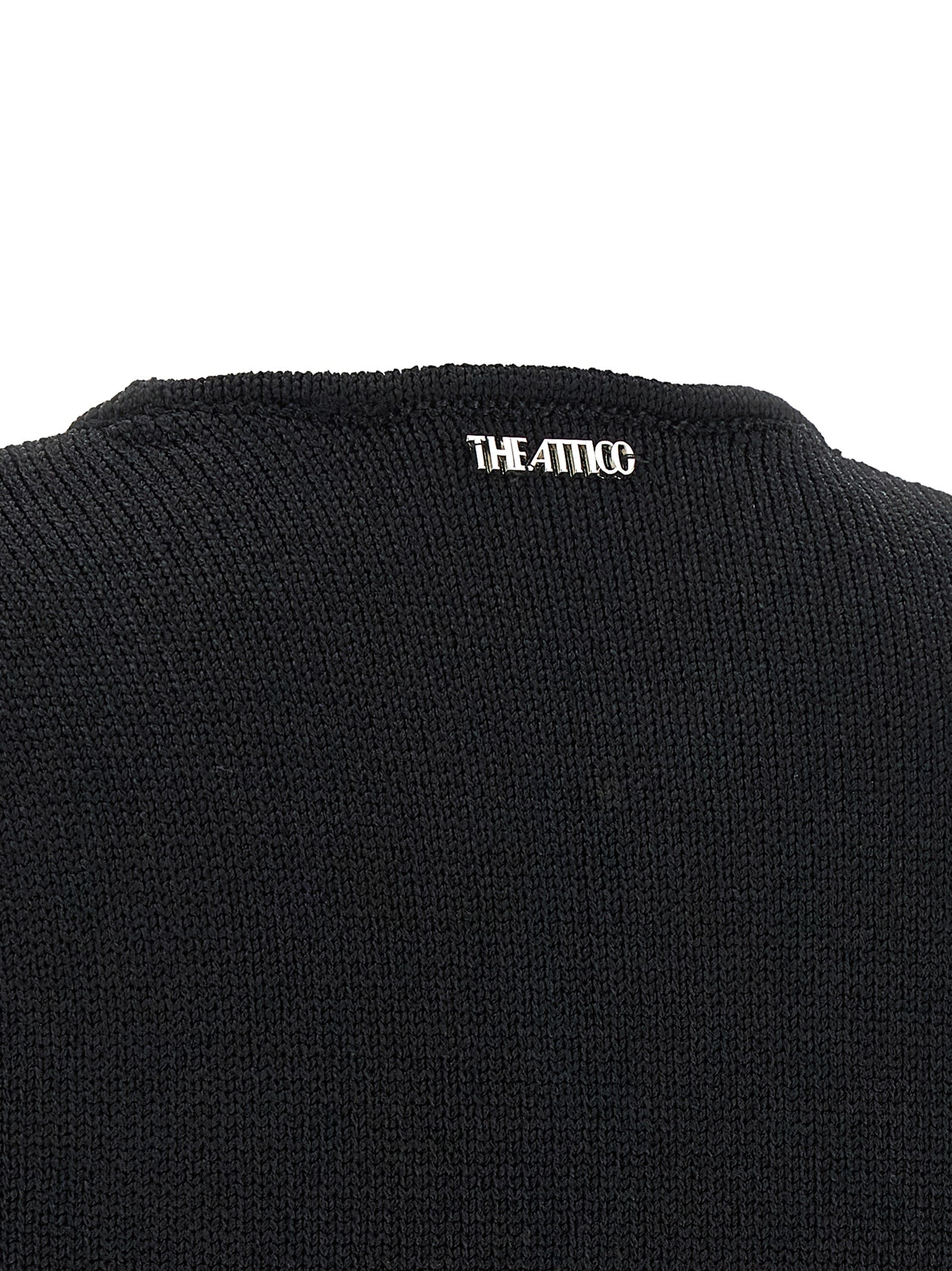 Black Viscose Short Dress