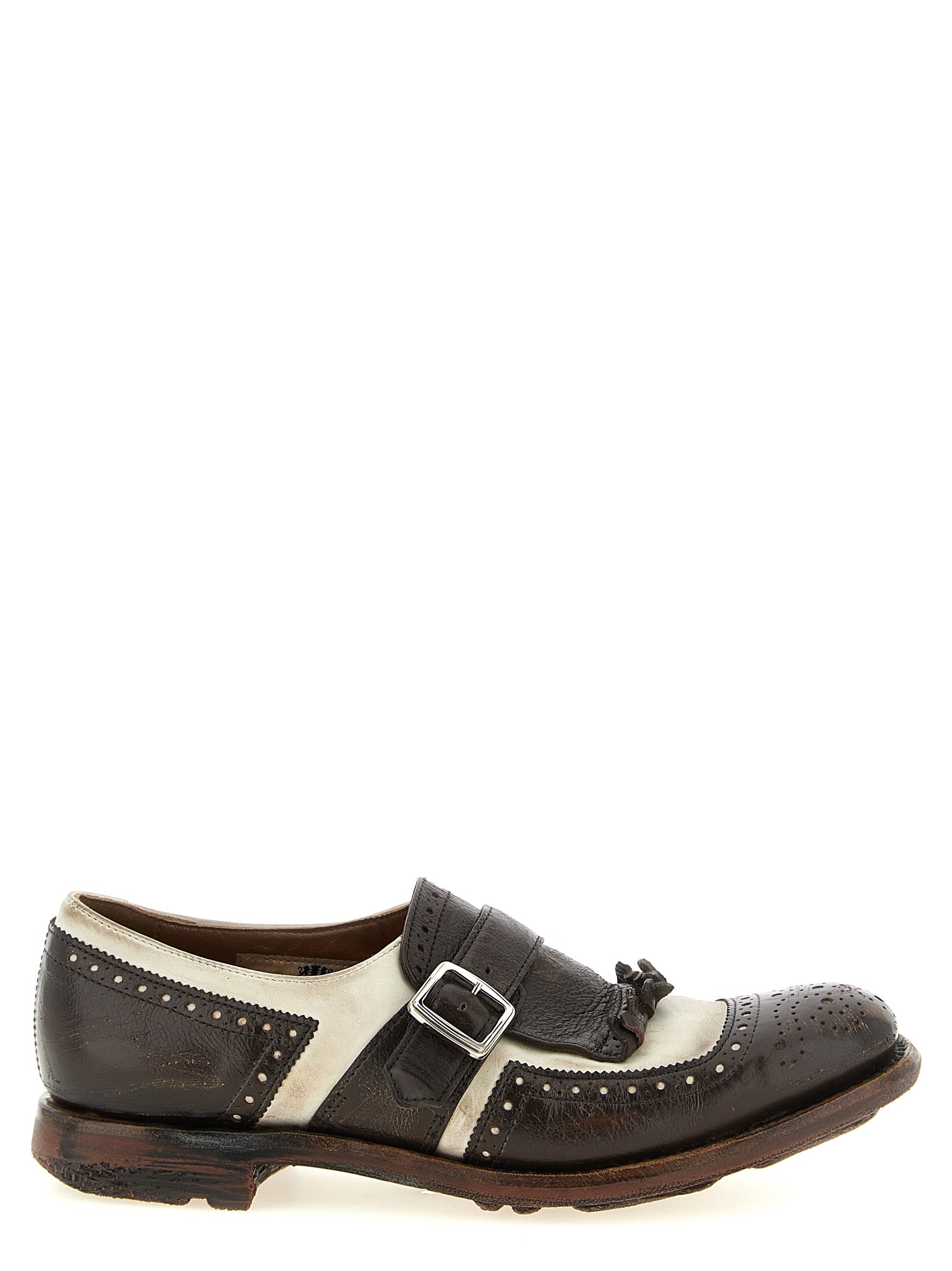 Brown Calfskin Oxfords And Derbies