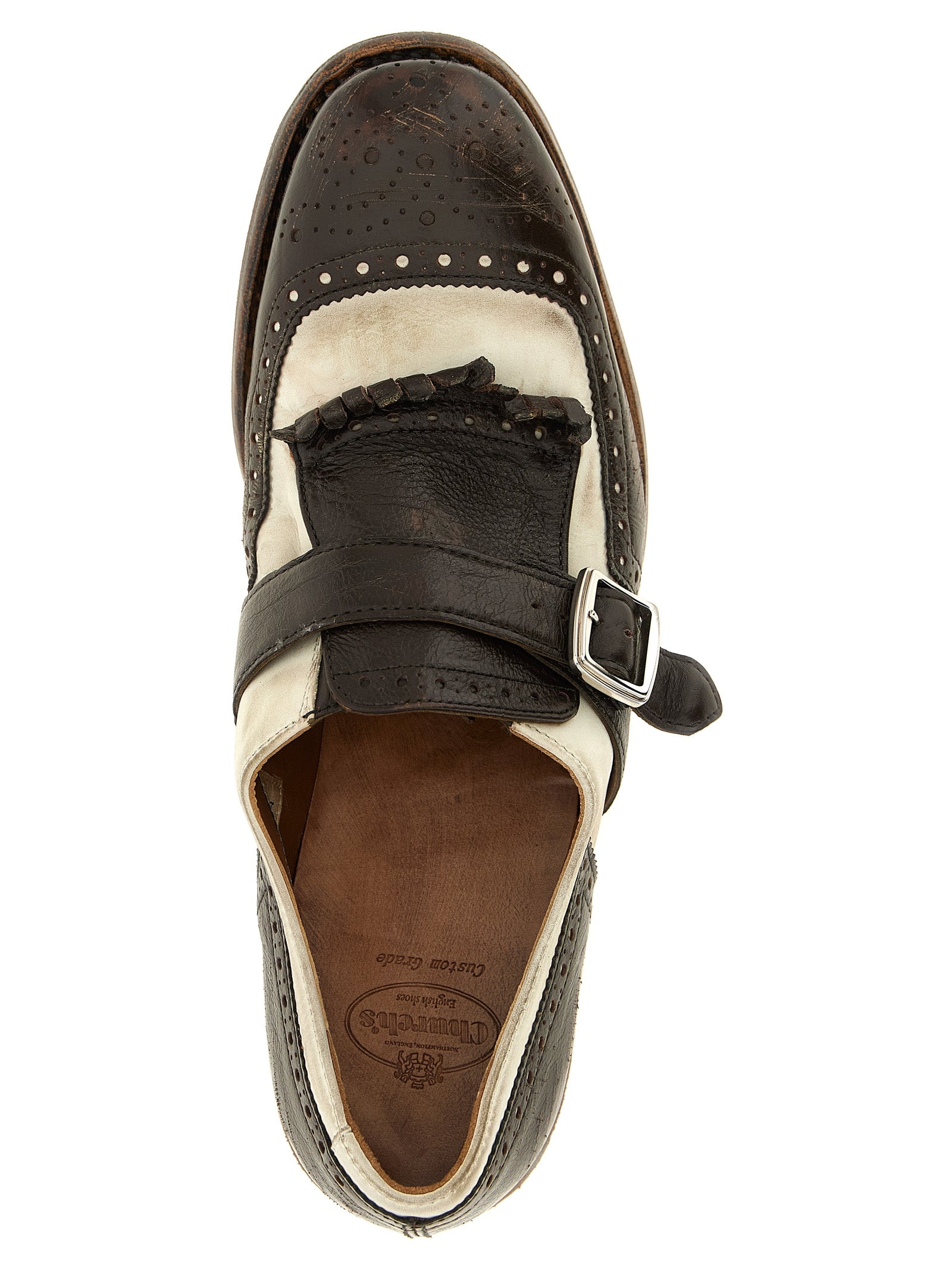 Brown Calfskin Oxfords And Derbies
