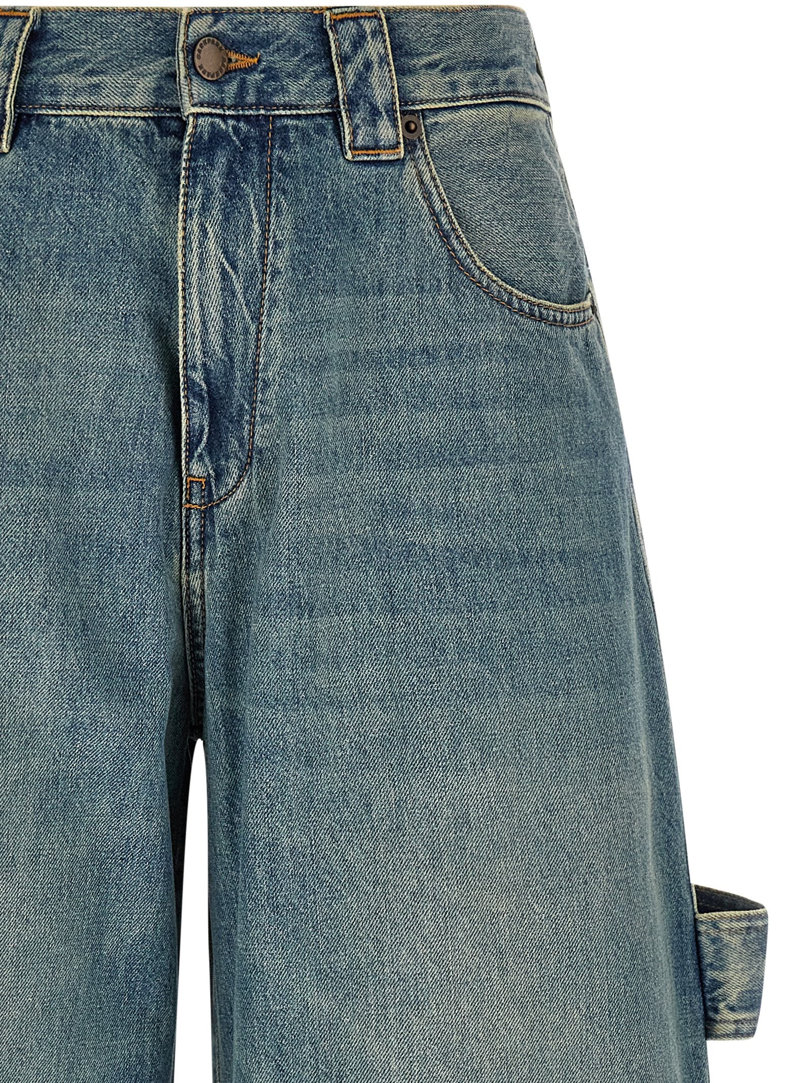 Blue Cotton Relaxed Fit Jeans