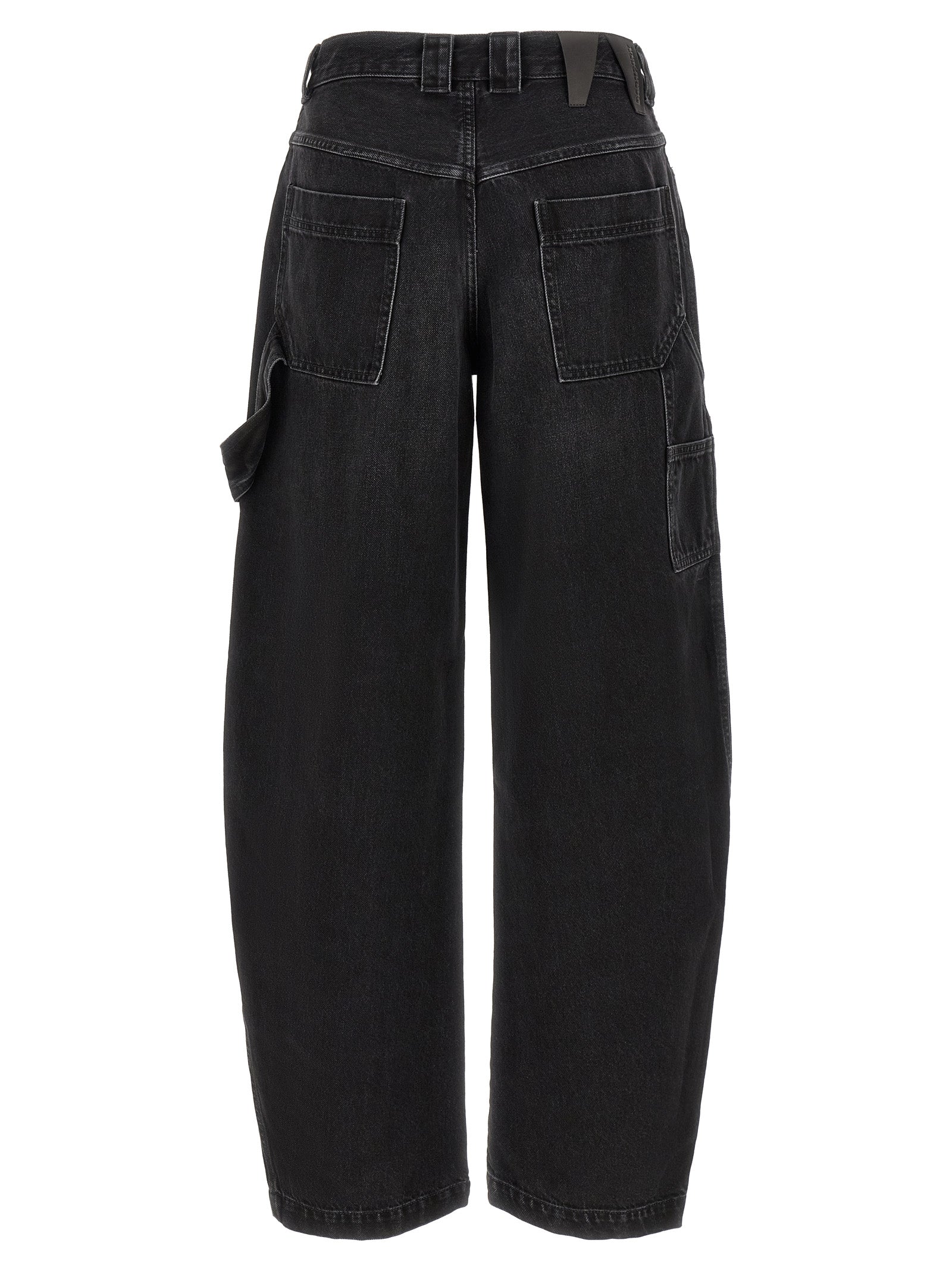Black Cotton Relaxed Fit Jeans