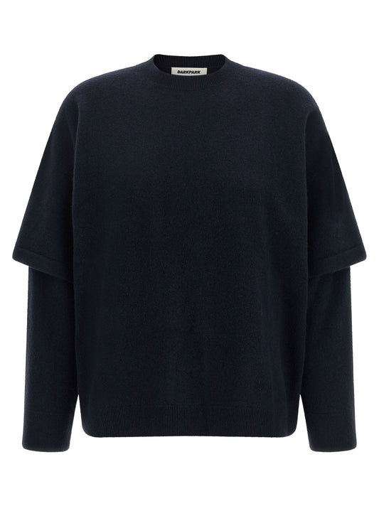 Blue Merino Wool Cardigan