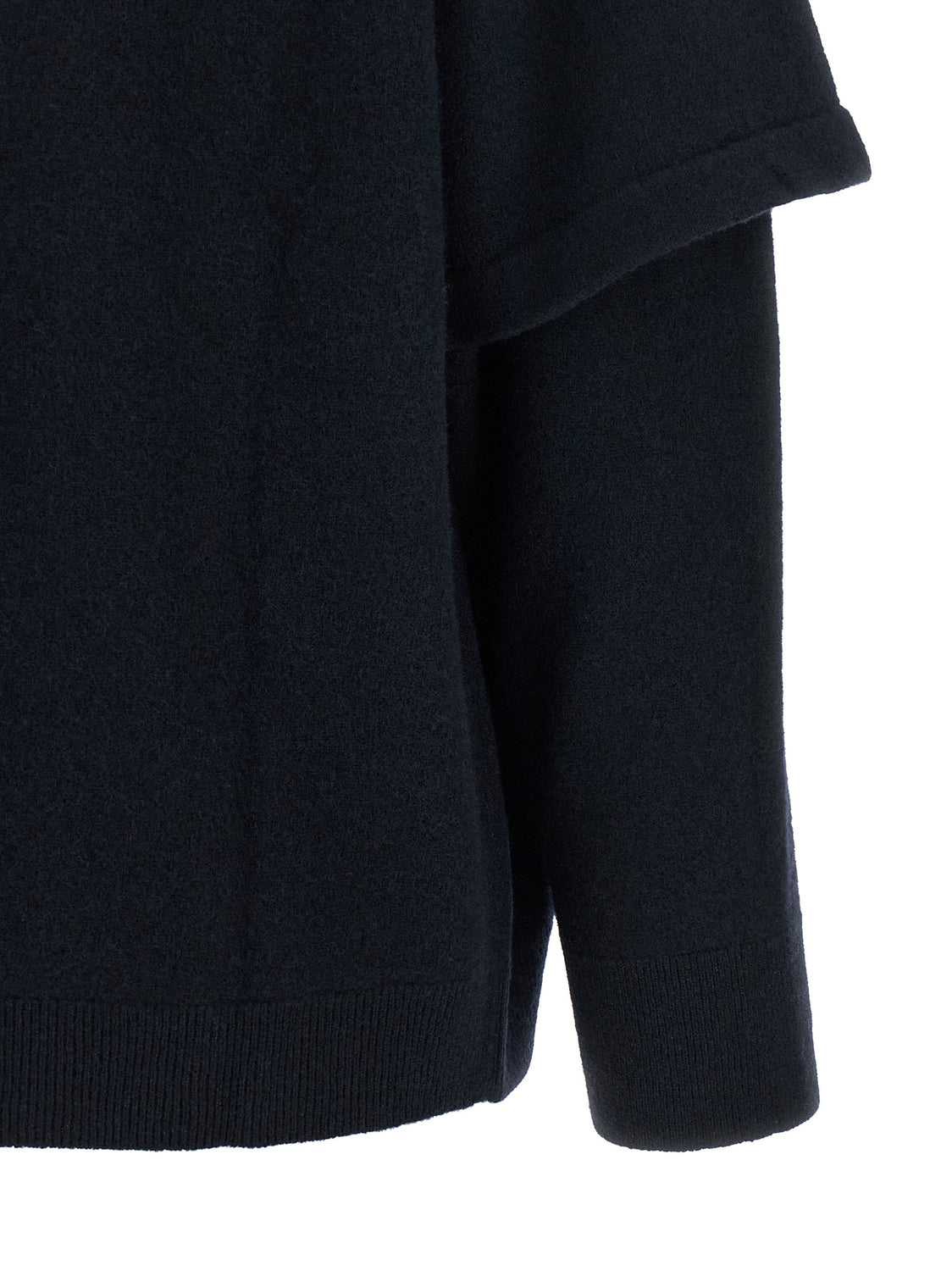 Blue Merino Wool Cardigan