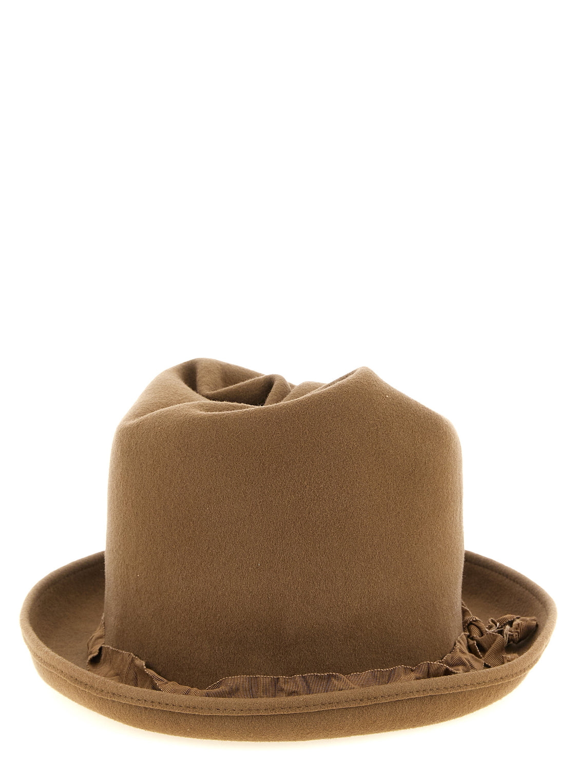 Beige Wool Fedora