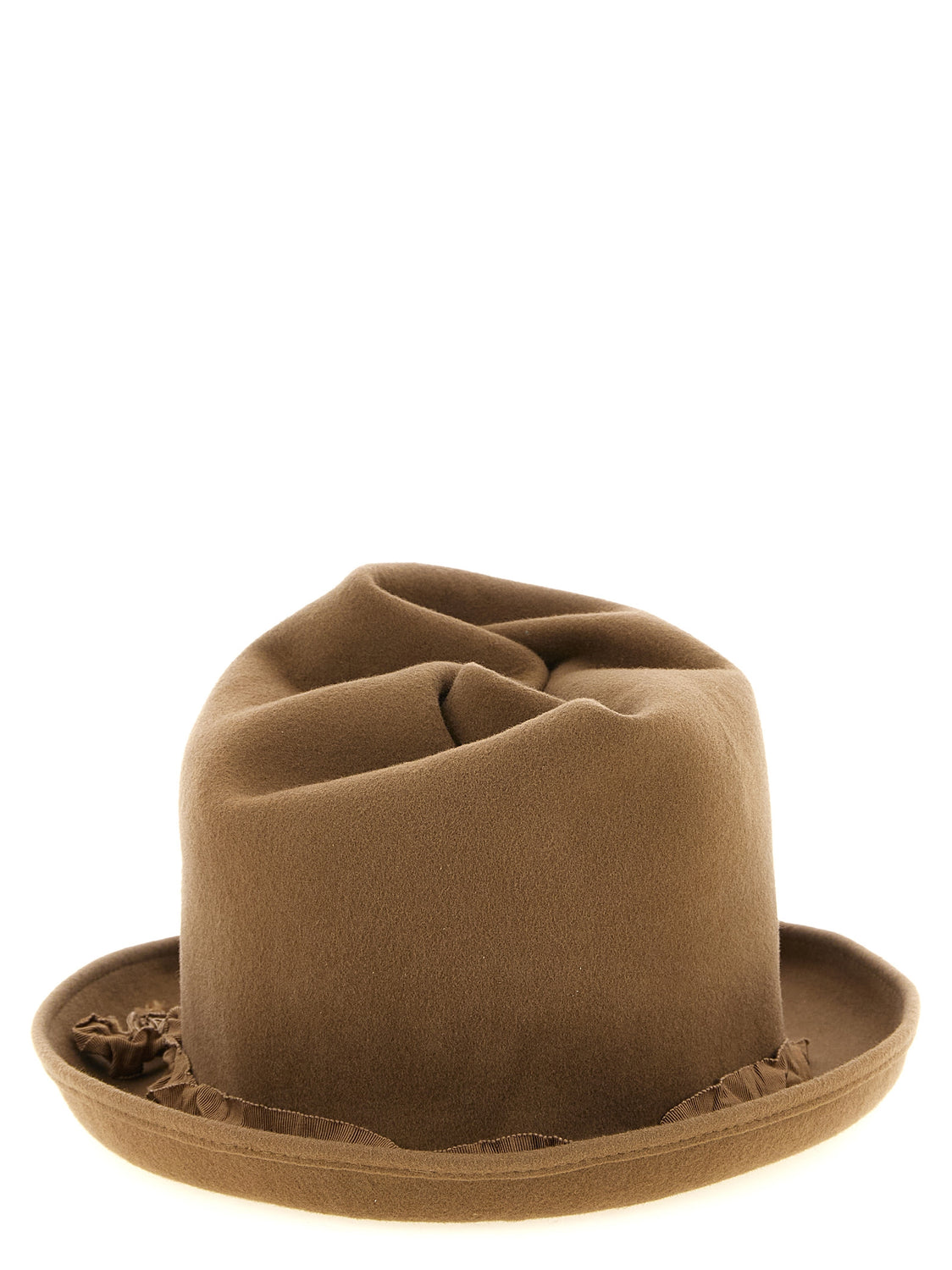Beige Wool Fedora