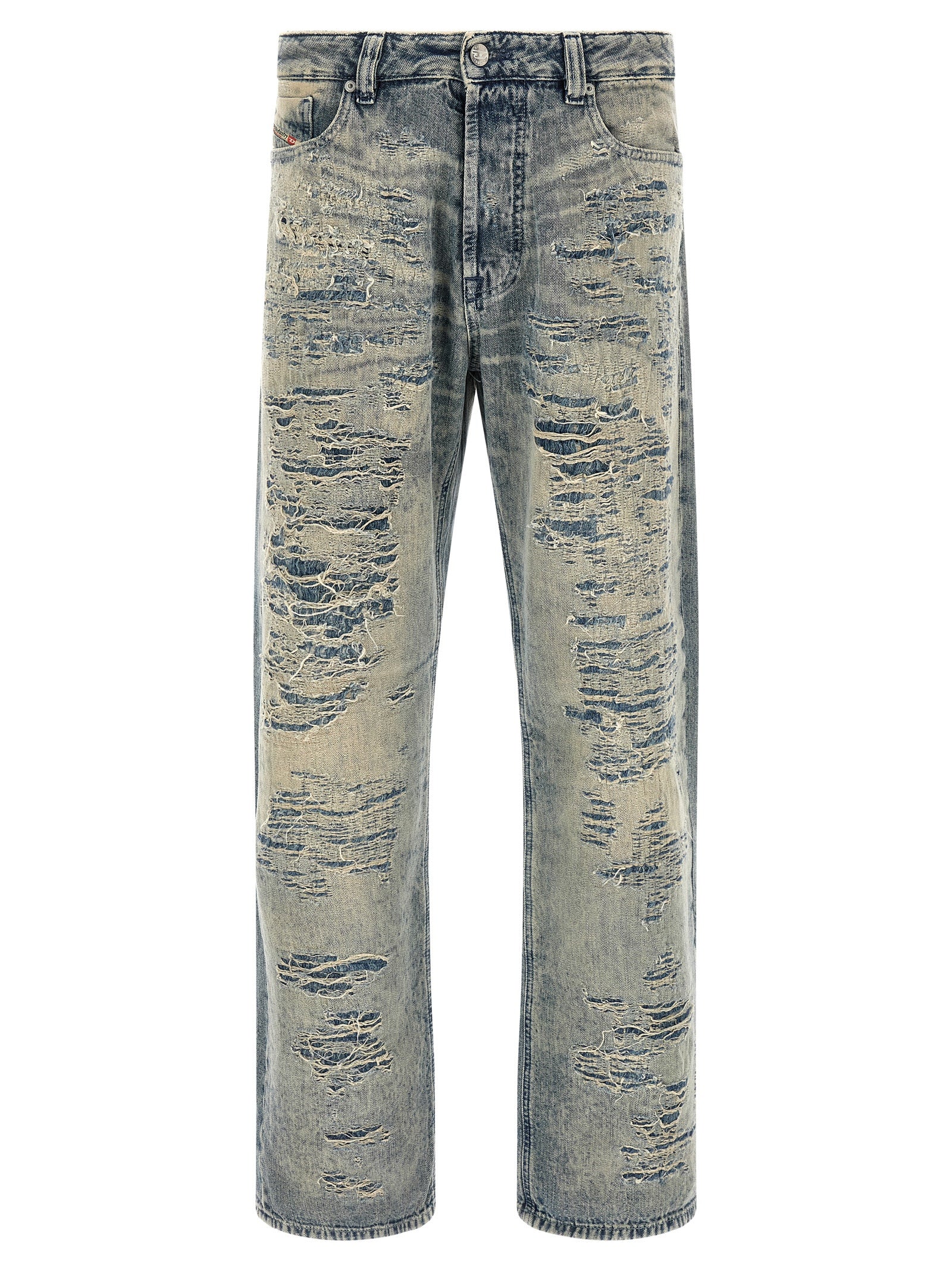 Blue Cotton Relaxed Fit Jeans