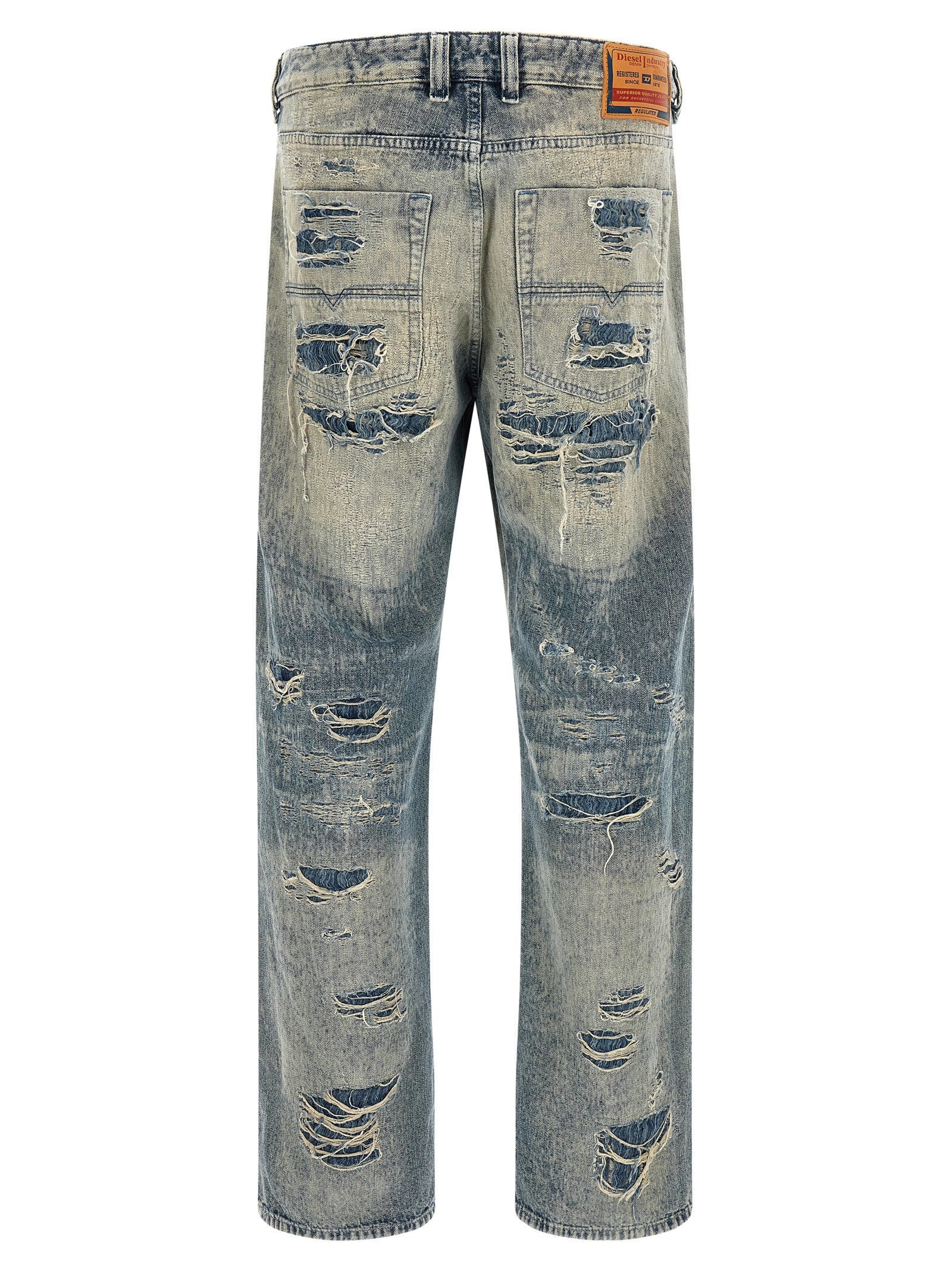 Blue Cotton Relaxed Fit Jeans