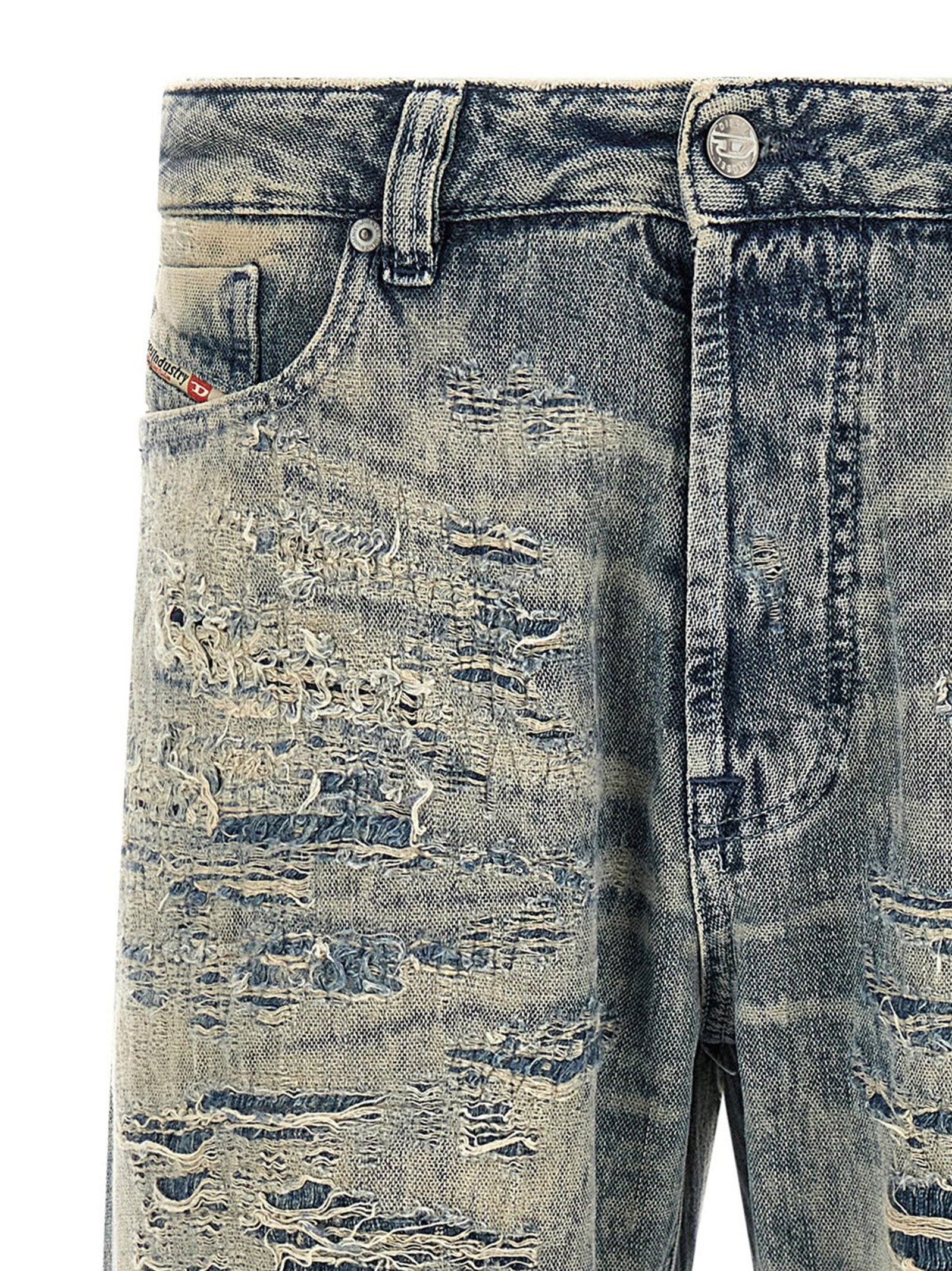 Blue Cotton Relaxed Fit Jeans
