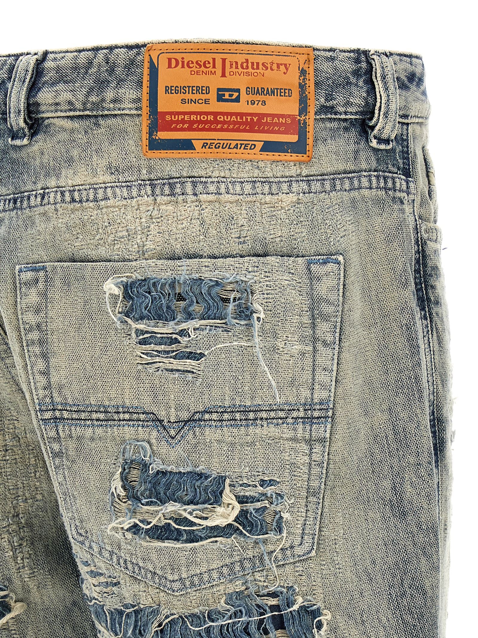Blue Cotton Relaxed Fit Jeans