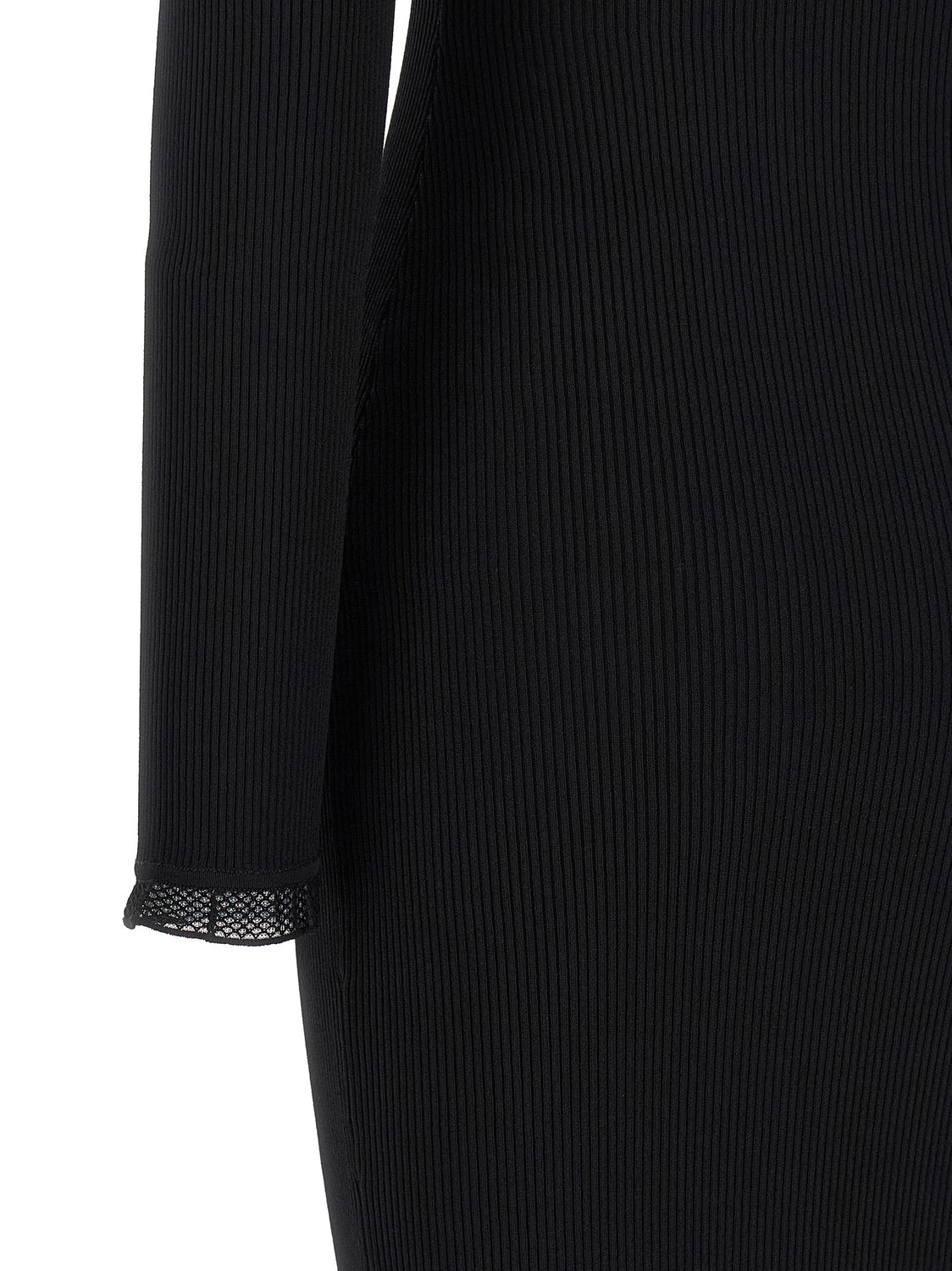 Black Viscose Midi Dress