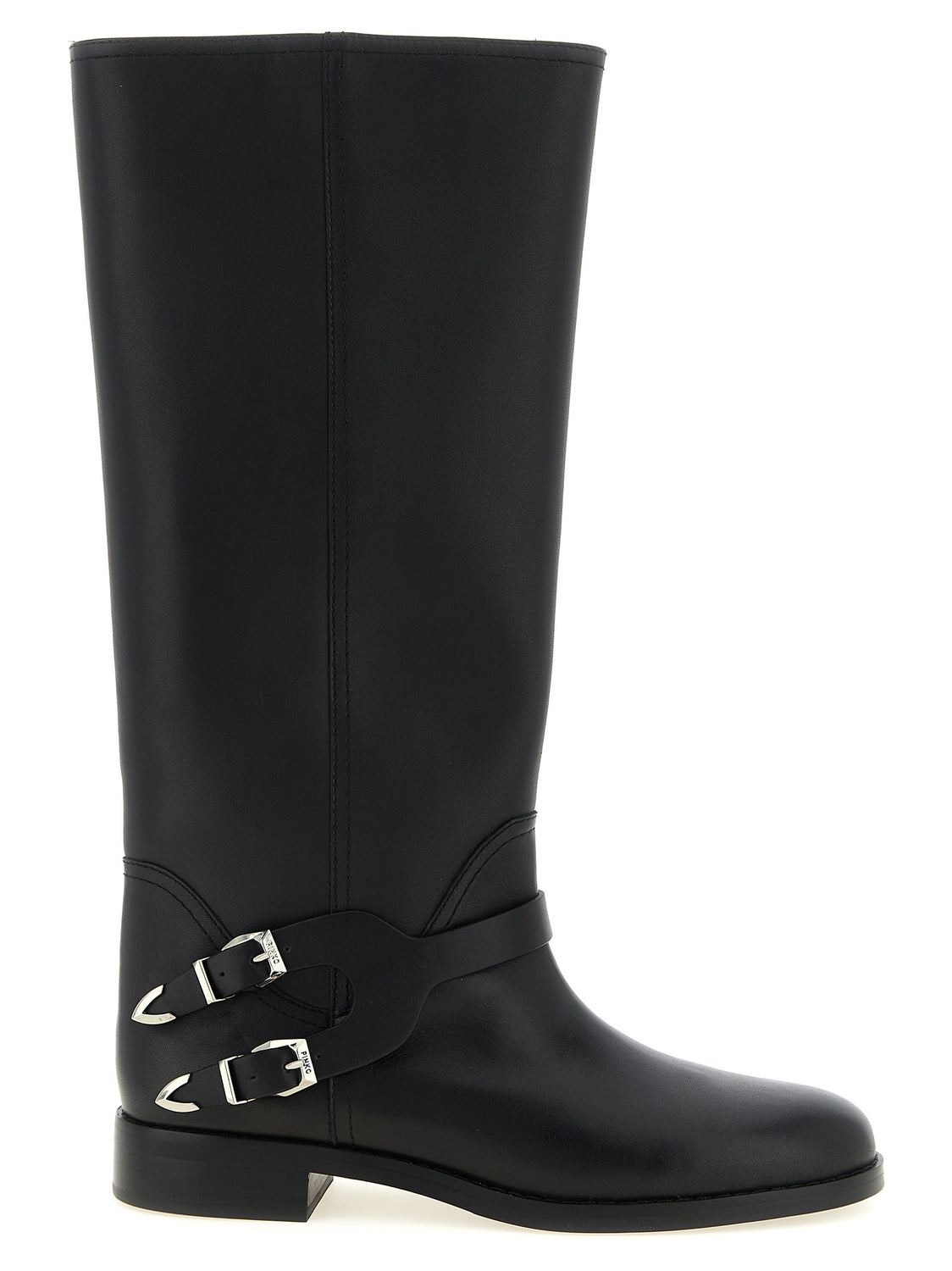 Black Cowhide Over The Knee