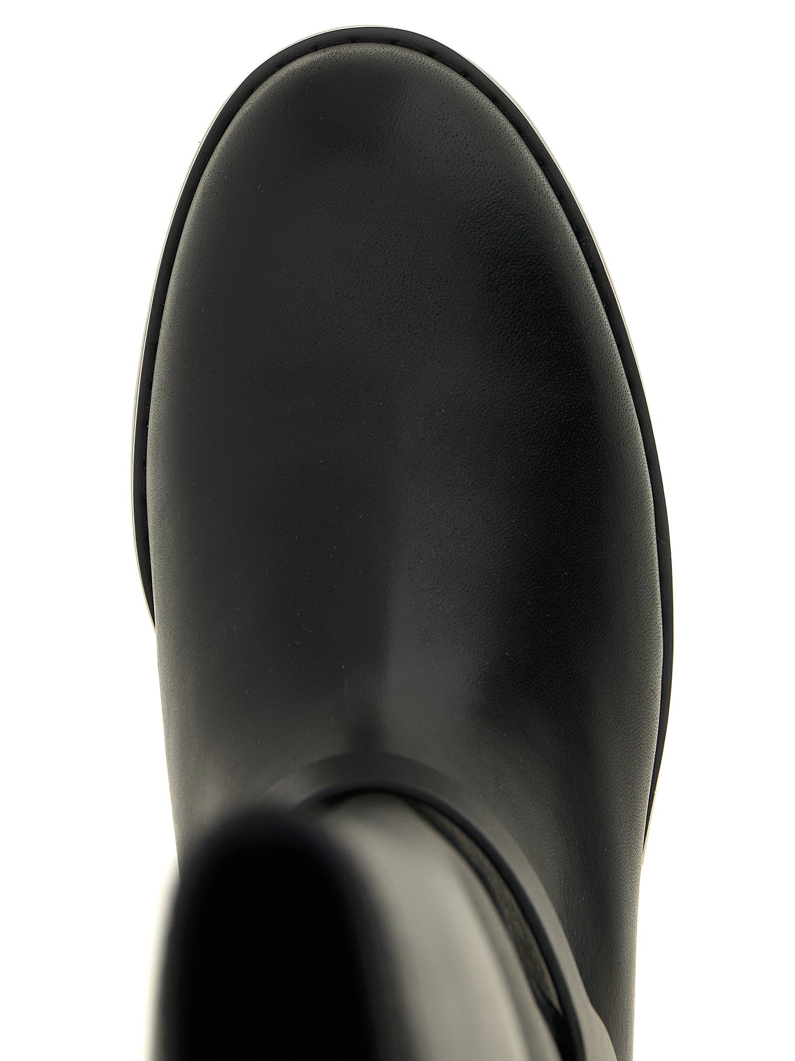 Black Cowhide Over The Knee
