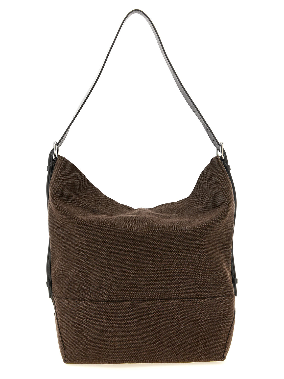 Brown Cotton Handbag