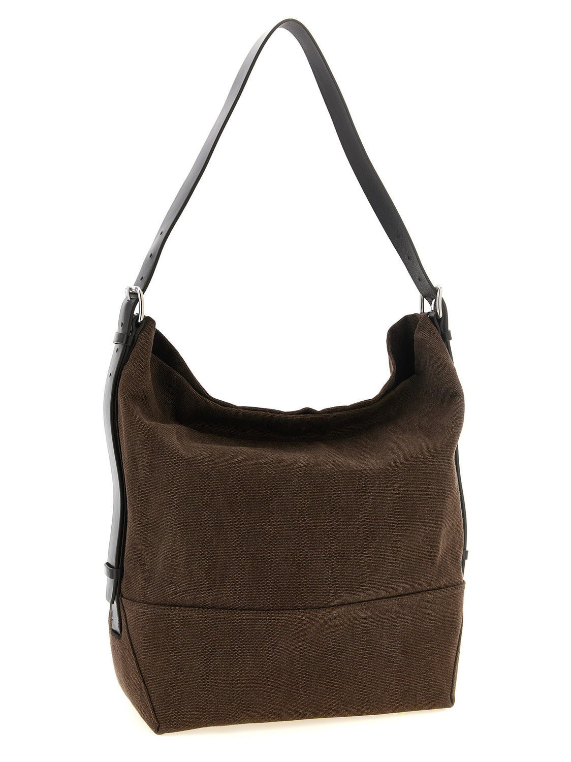 Brown Cotton Handbag