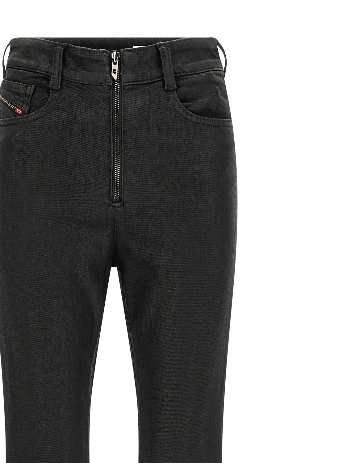Black Cotton Slim Fit Jeans