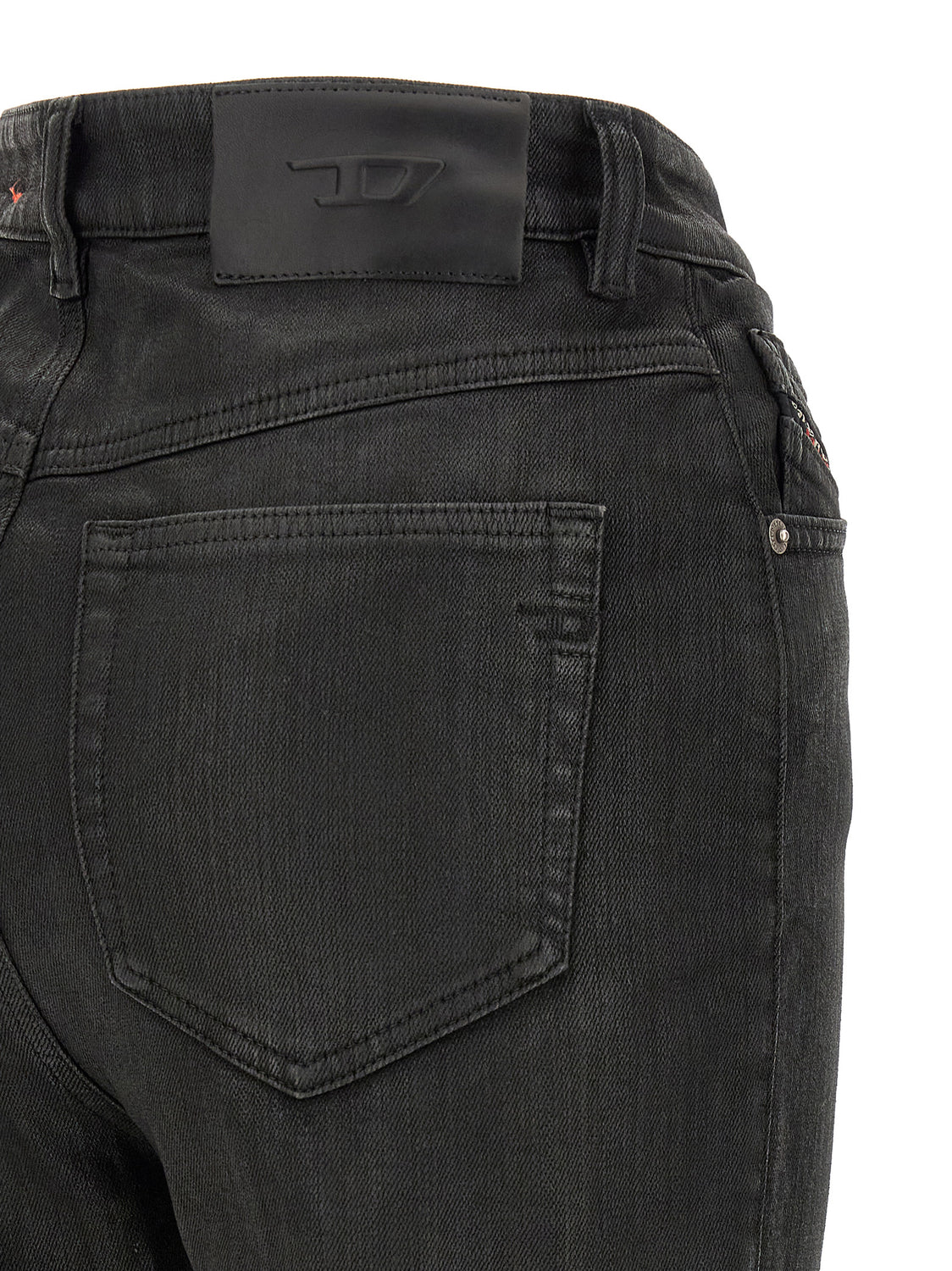 Black Cotton Slim Fit Jeans