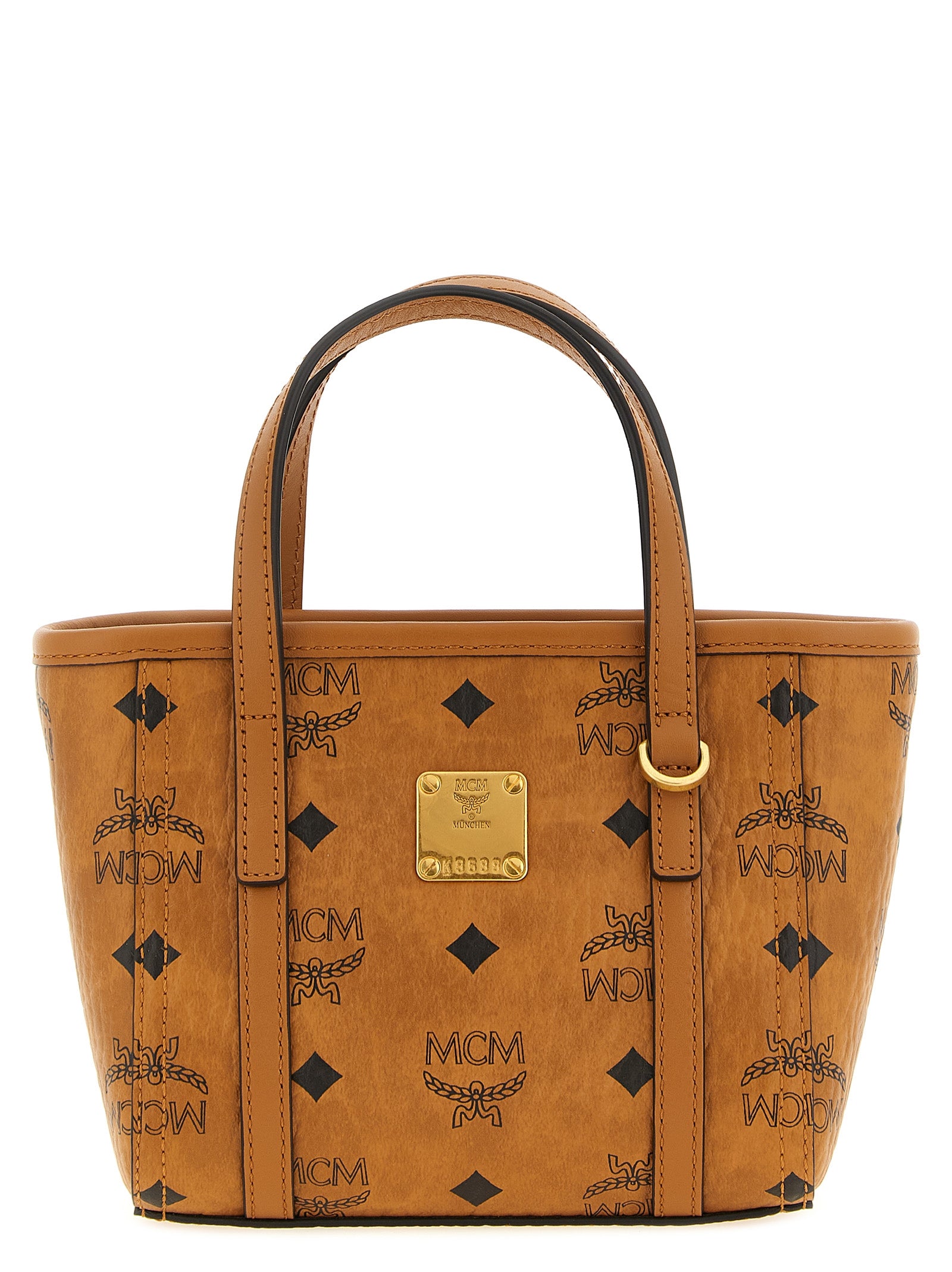 Brown Polyethylene Tote Bag