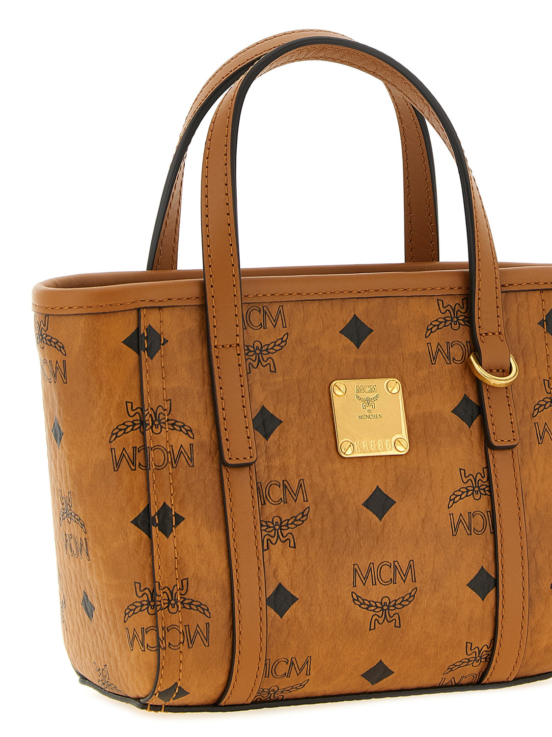 Brown Polyethylene Tote Bag