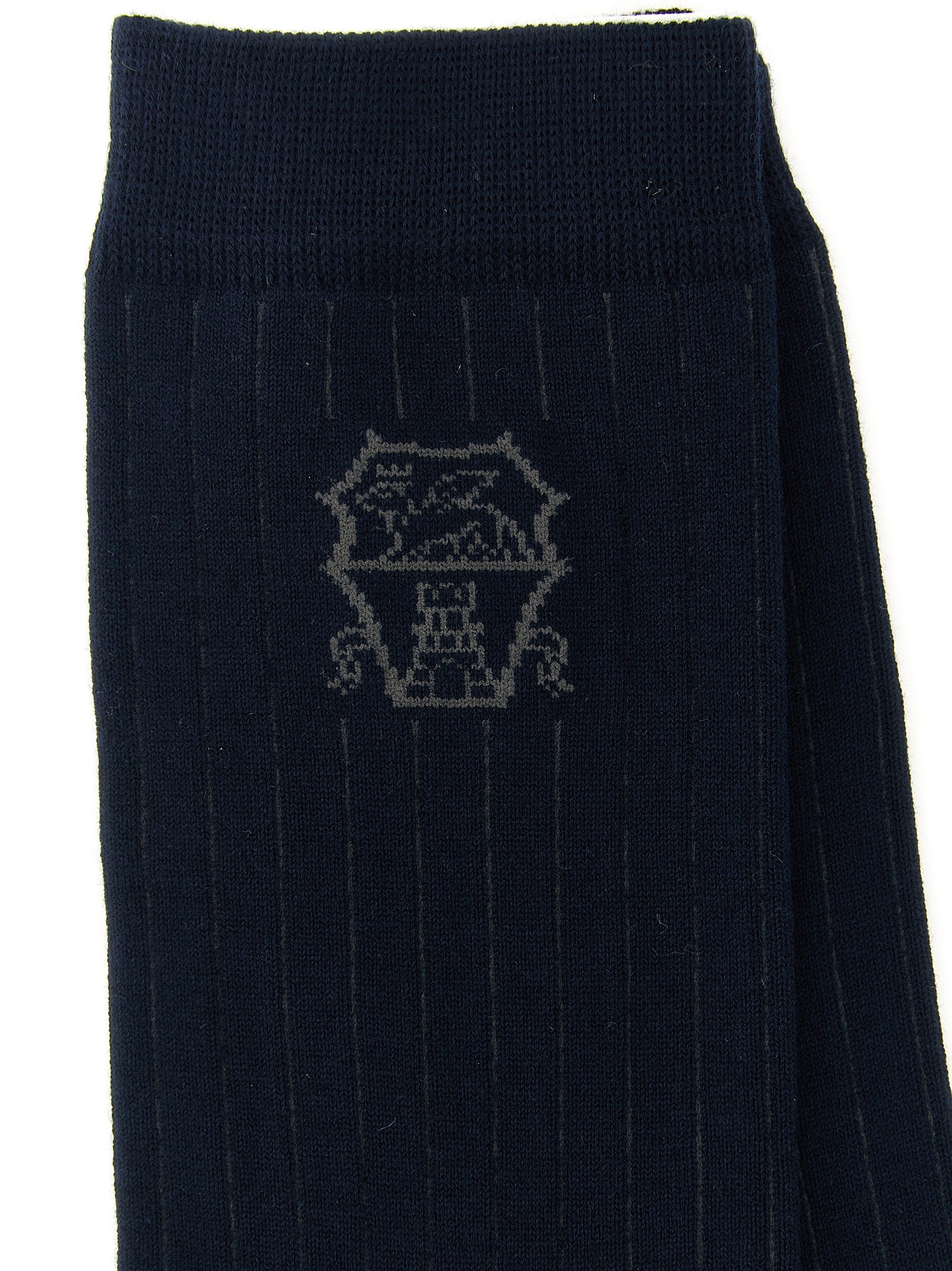 Blue Cotton Socks