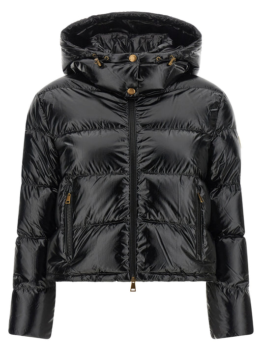 Black Polyamide Full-Length Jacket
