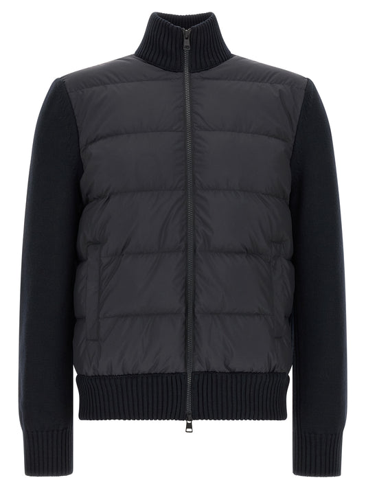 Blue Polyester Cardigan