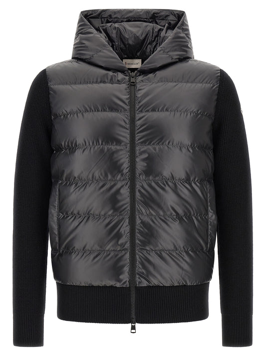 Black Polyester Cardigan