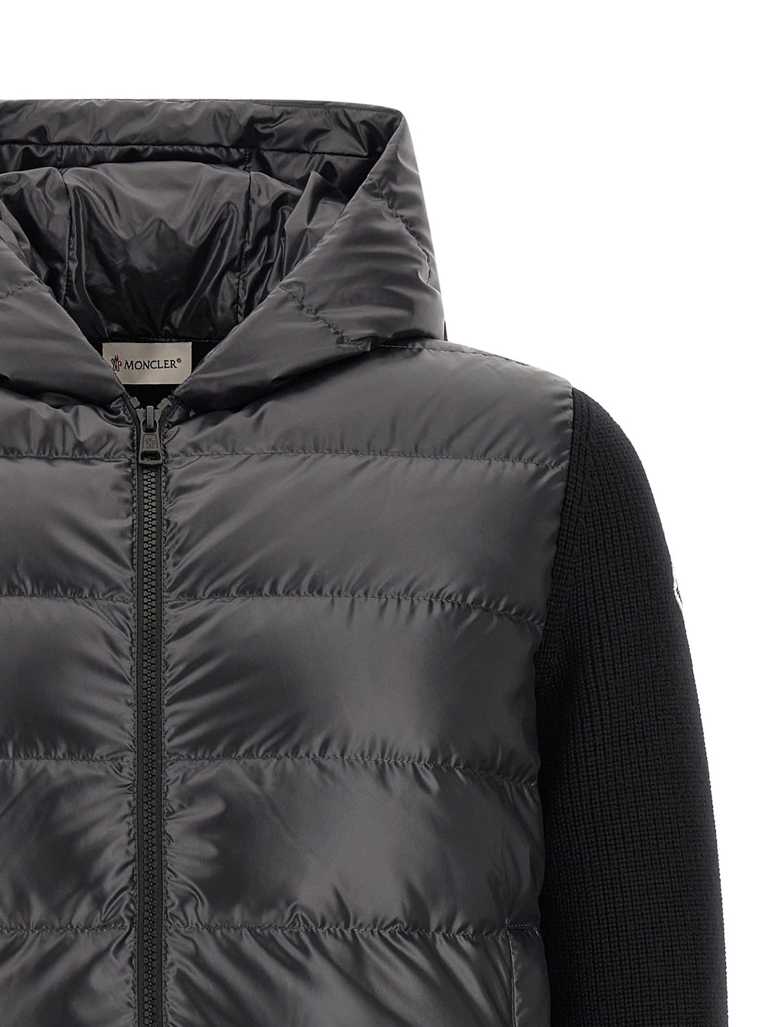 Black Polyester Cardigan