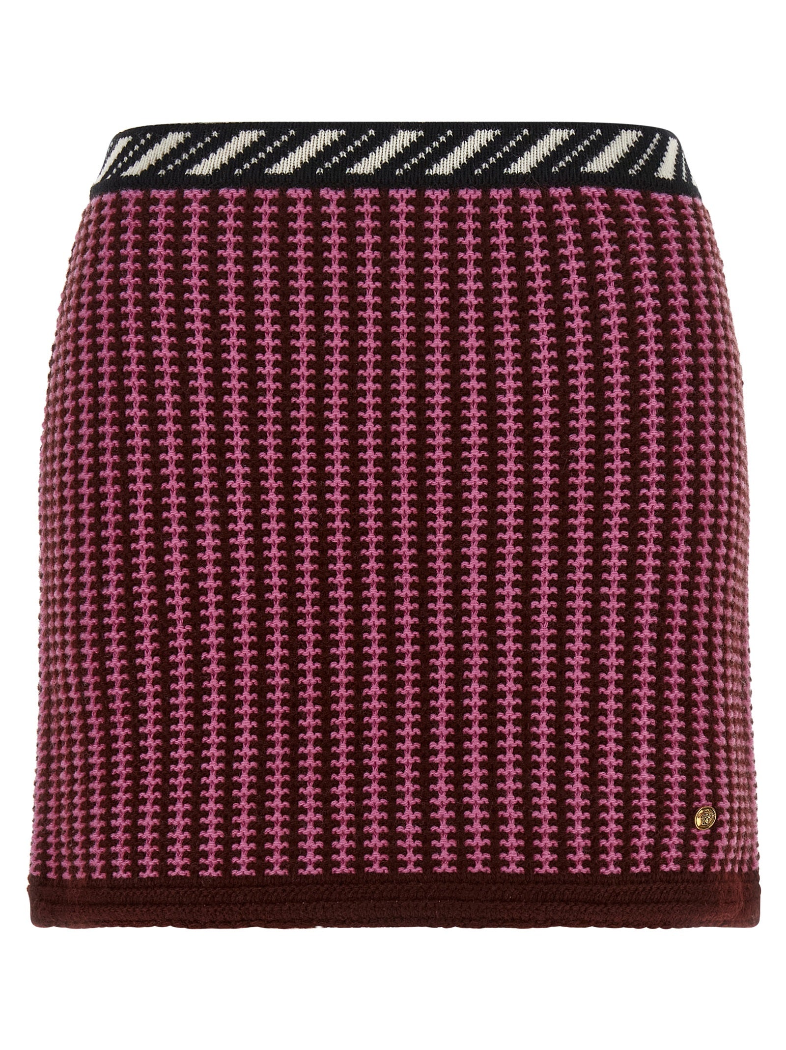 Multicolor Virgin Wool Long Skirt