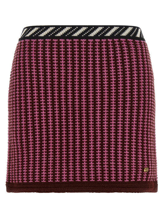 Multicolor Virgin Wool Long Skirt