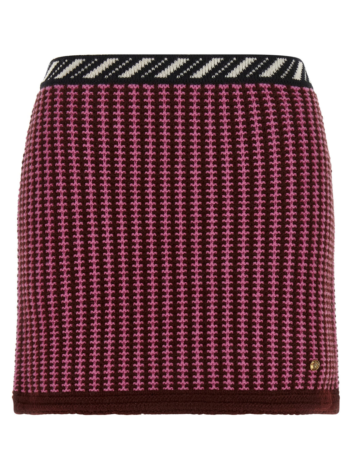 Multicolor Virgin Wool Long Skirt