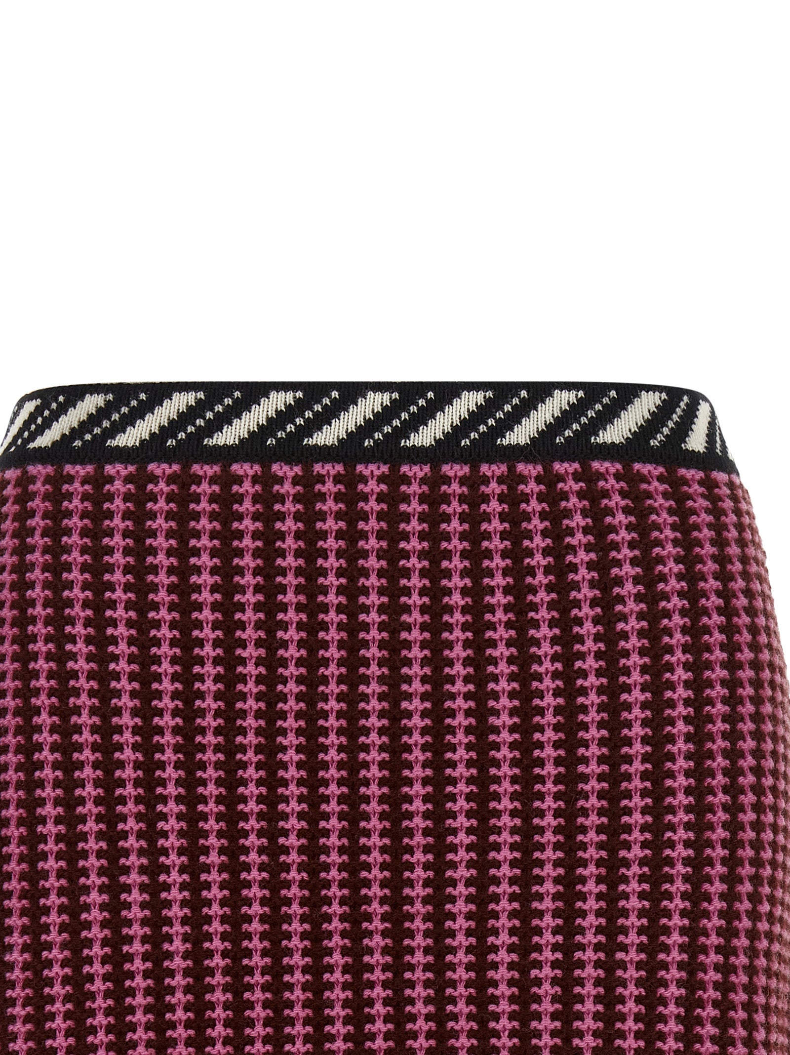 Multicolor Virgin Wool Long Skirt