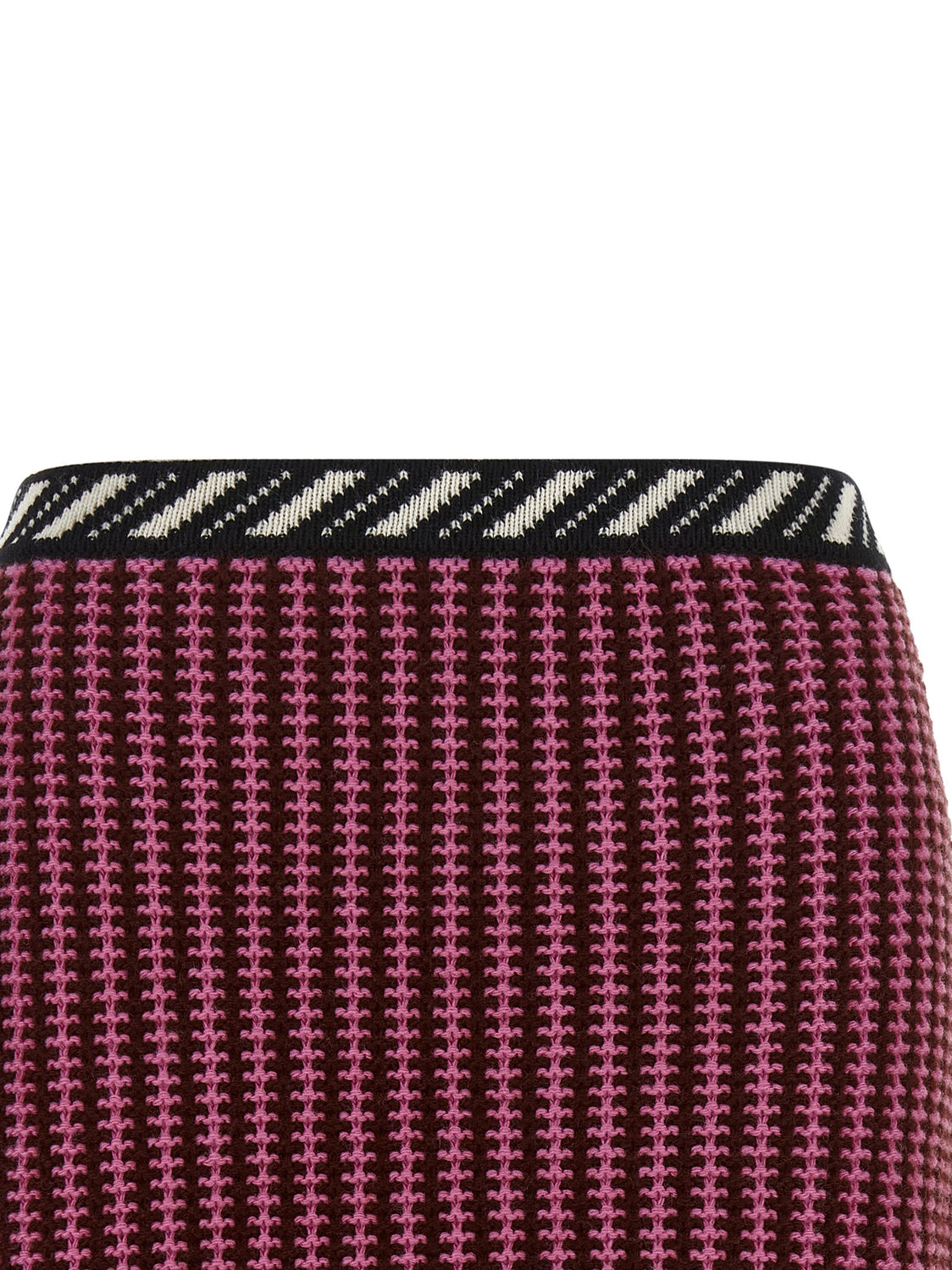 Multicolor Virgin Wool Long Skirt