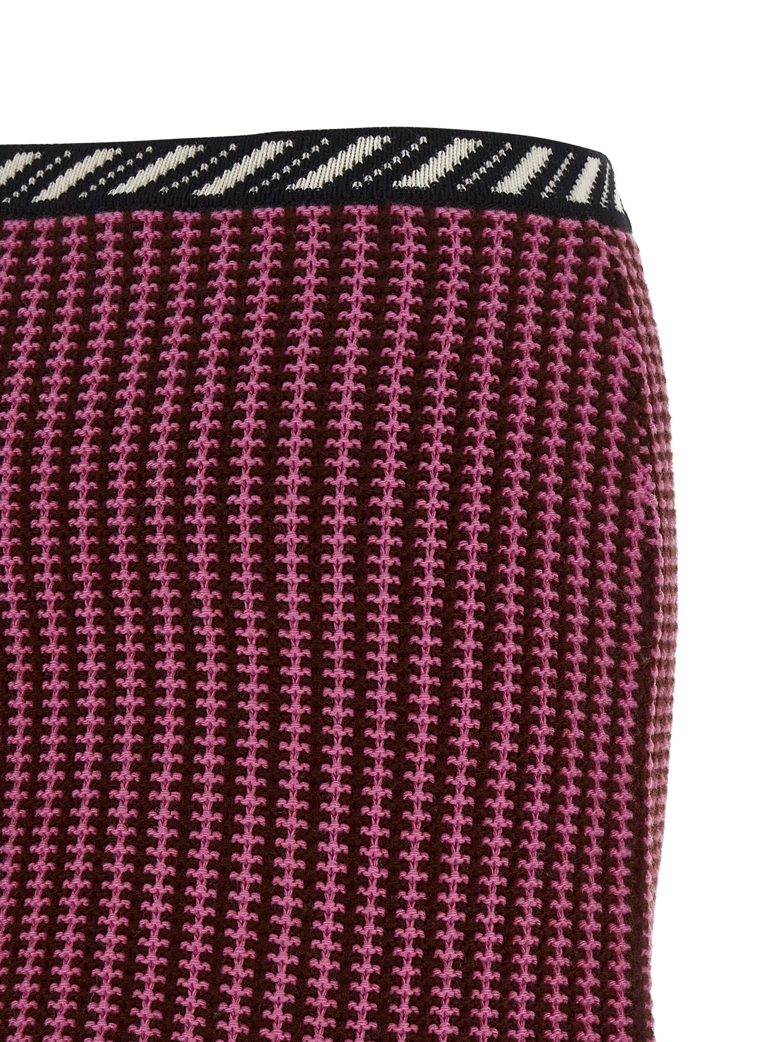 Multicolor Virgin Wool Long Skirt