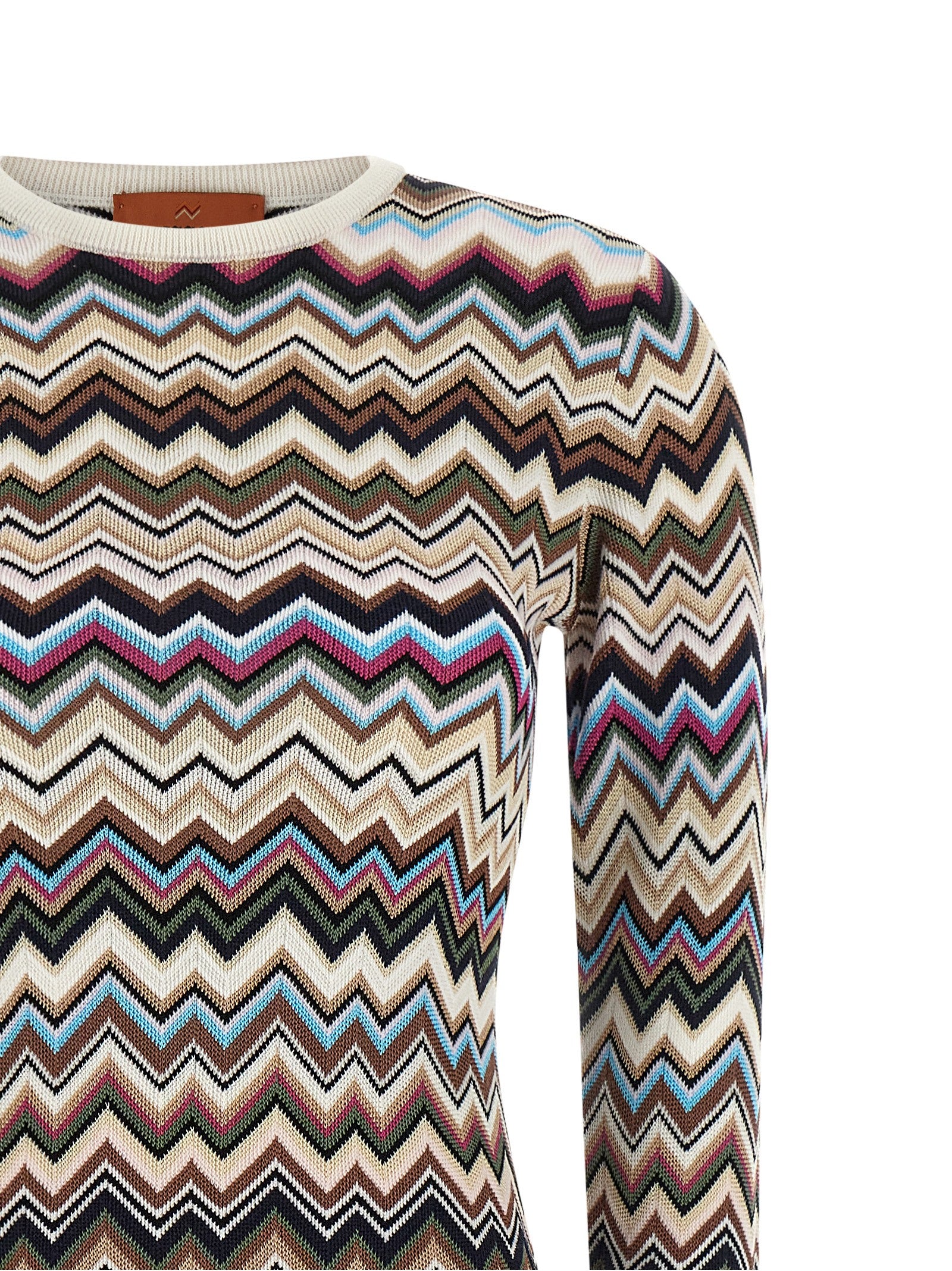 Multicolor Viscose Midi Dress
