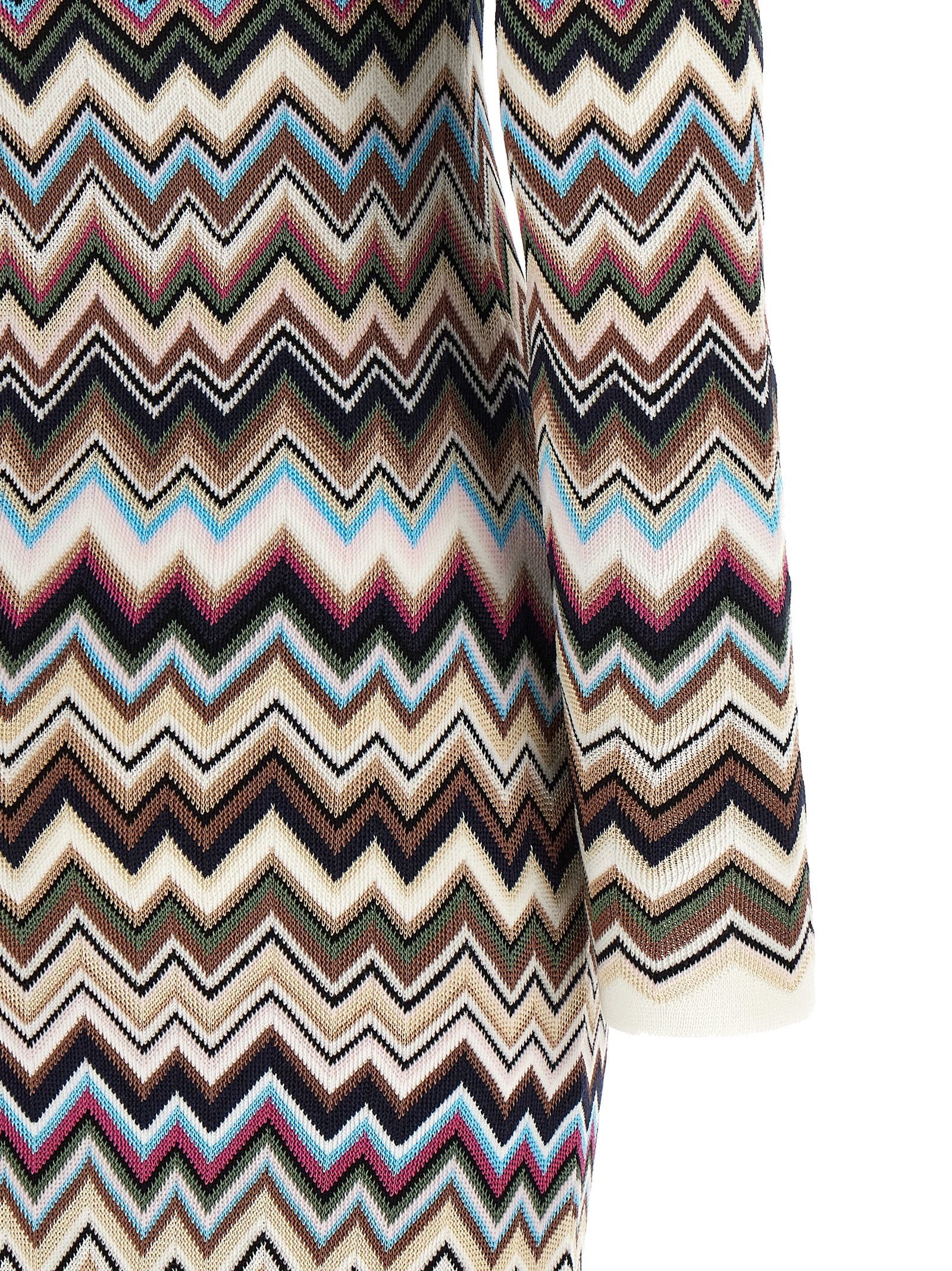 Multicolor Viscose Midi Dress