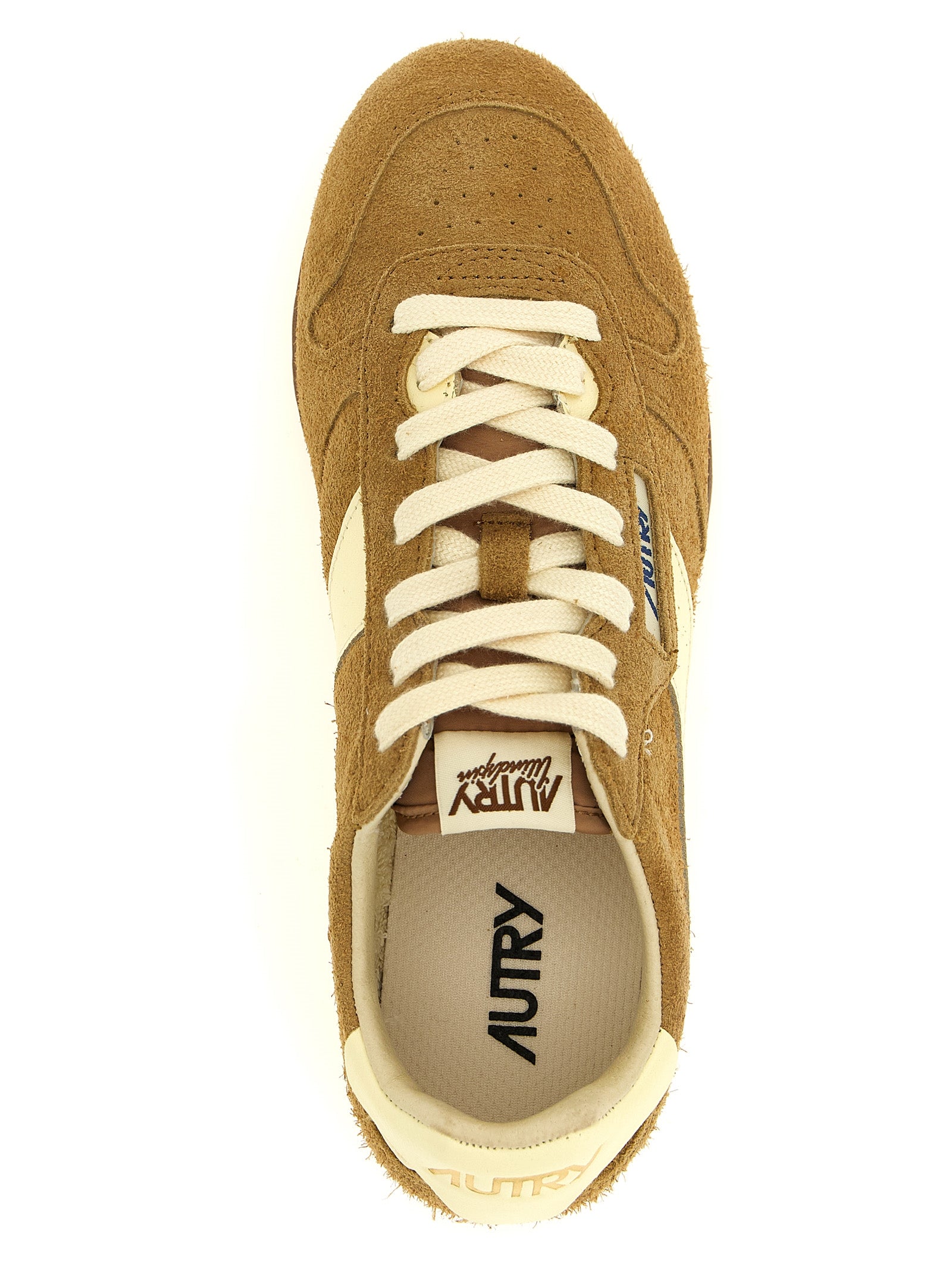 Brown Cowhide Athletic Sneakers