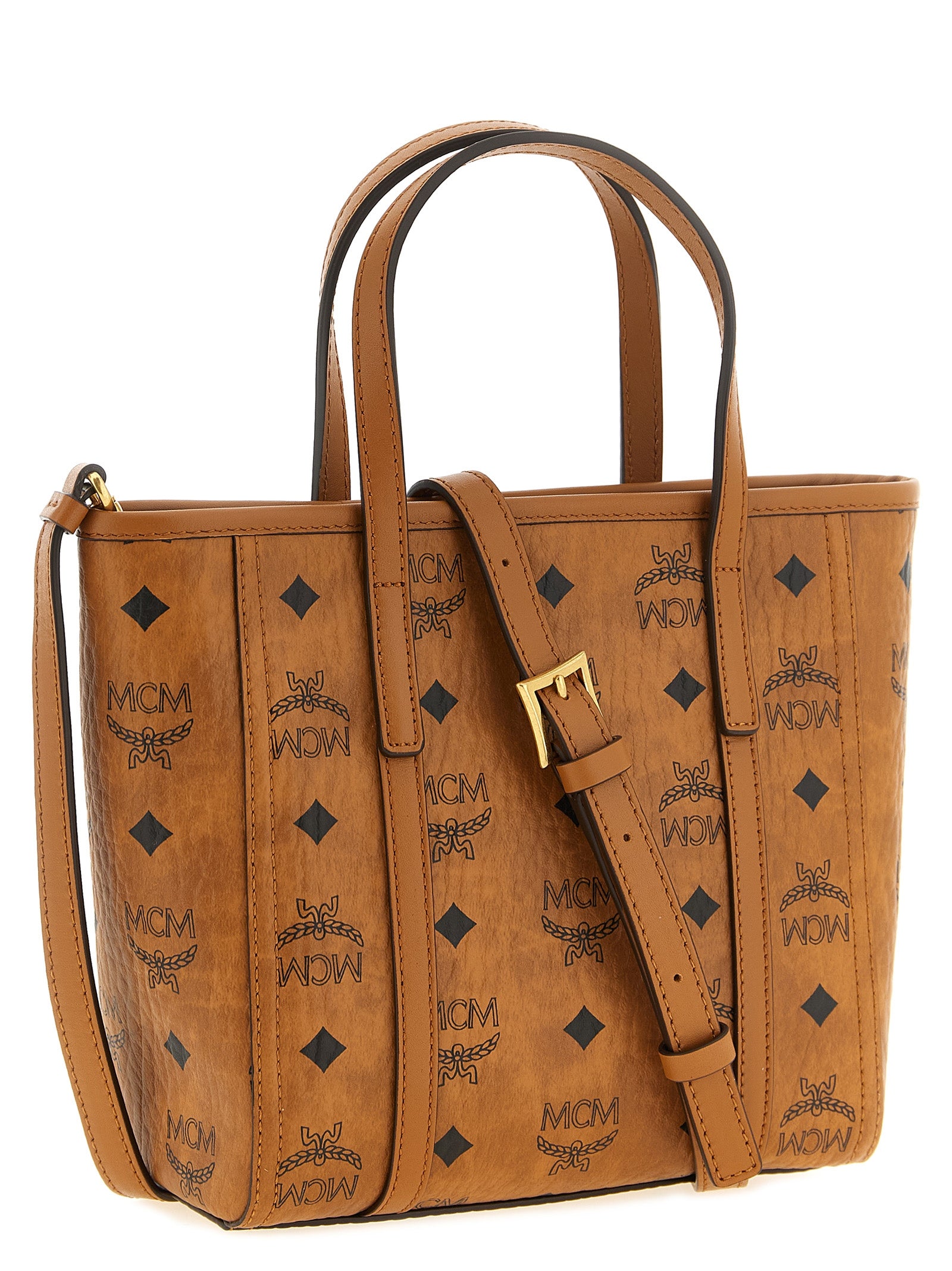 Brown Polyethylene Tote Bag
