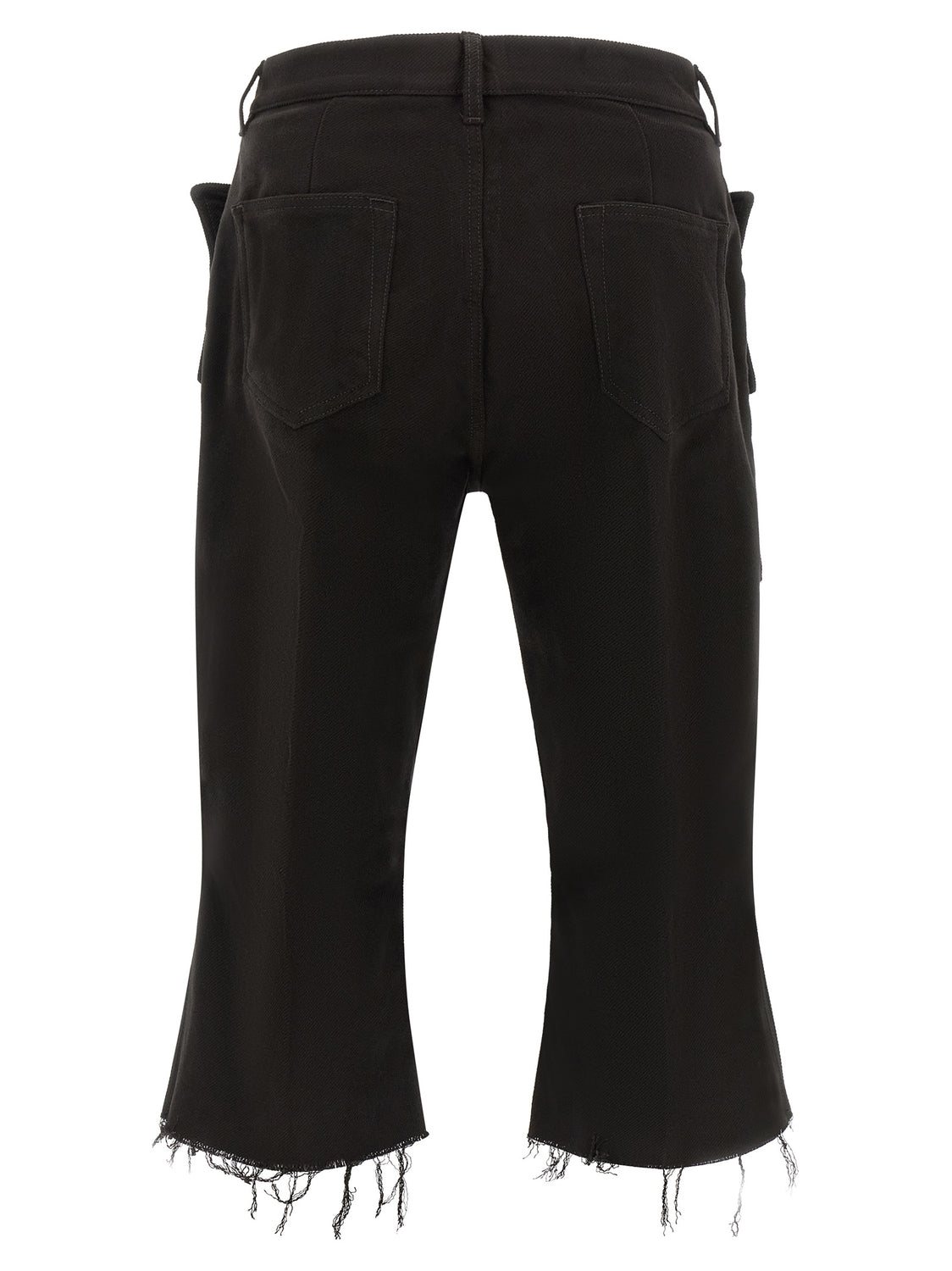 Black Cotton Cargo Pants