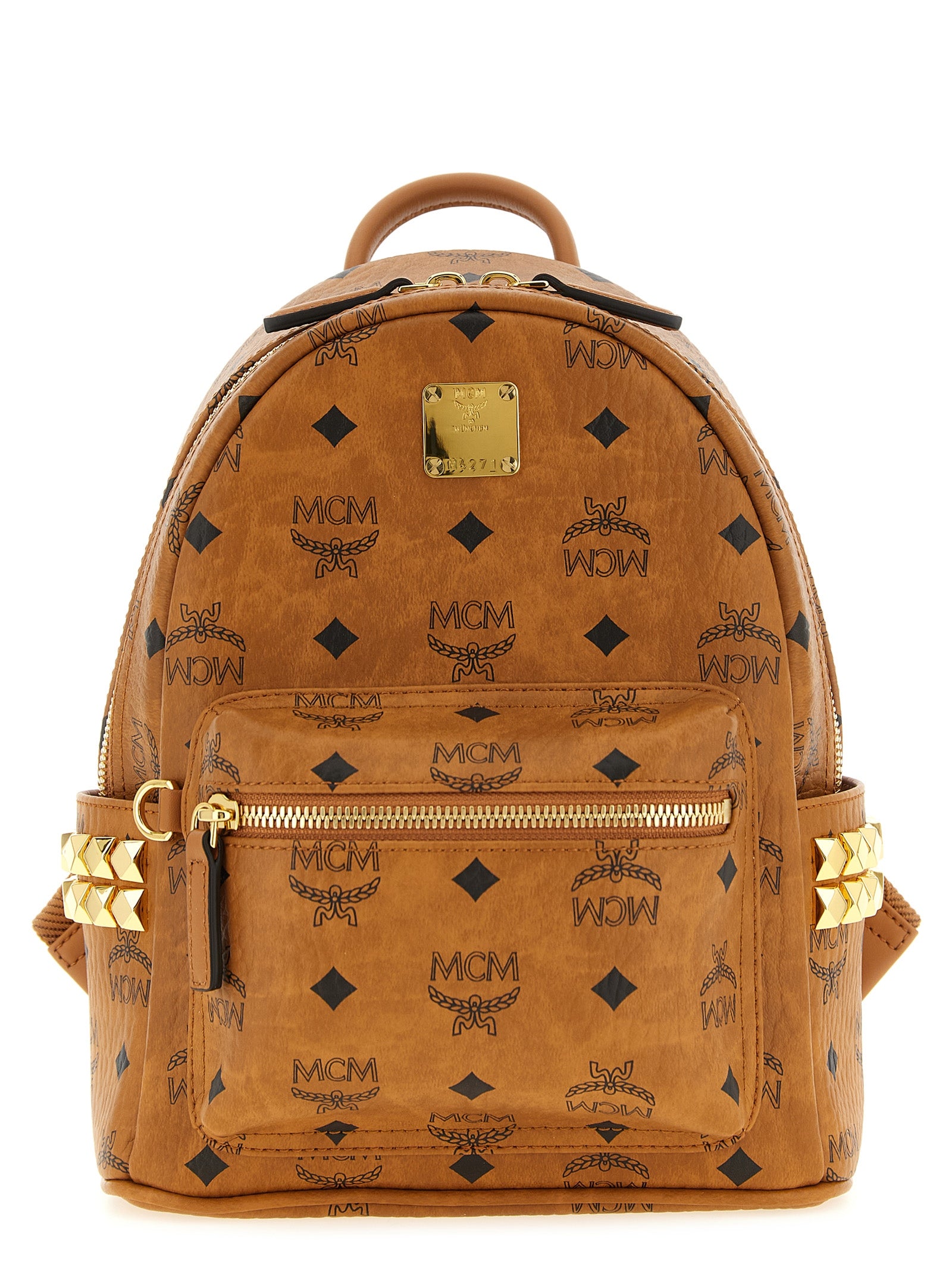 Brown Polyethylene Backpack