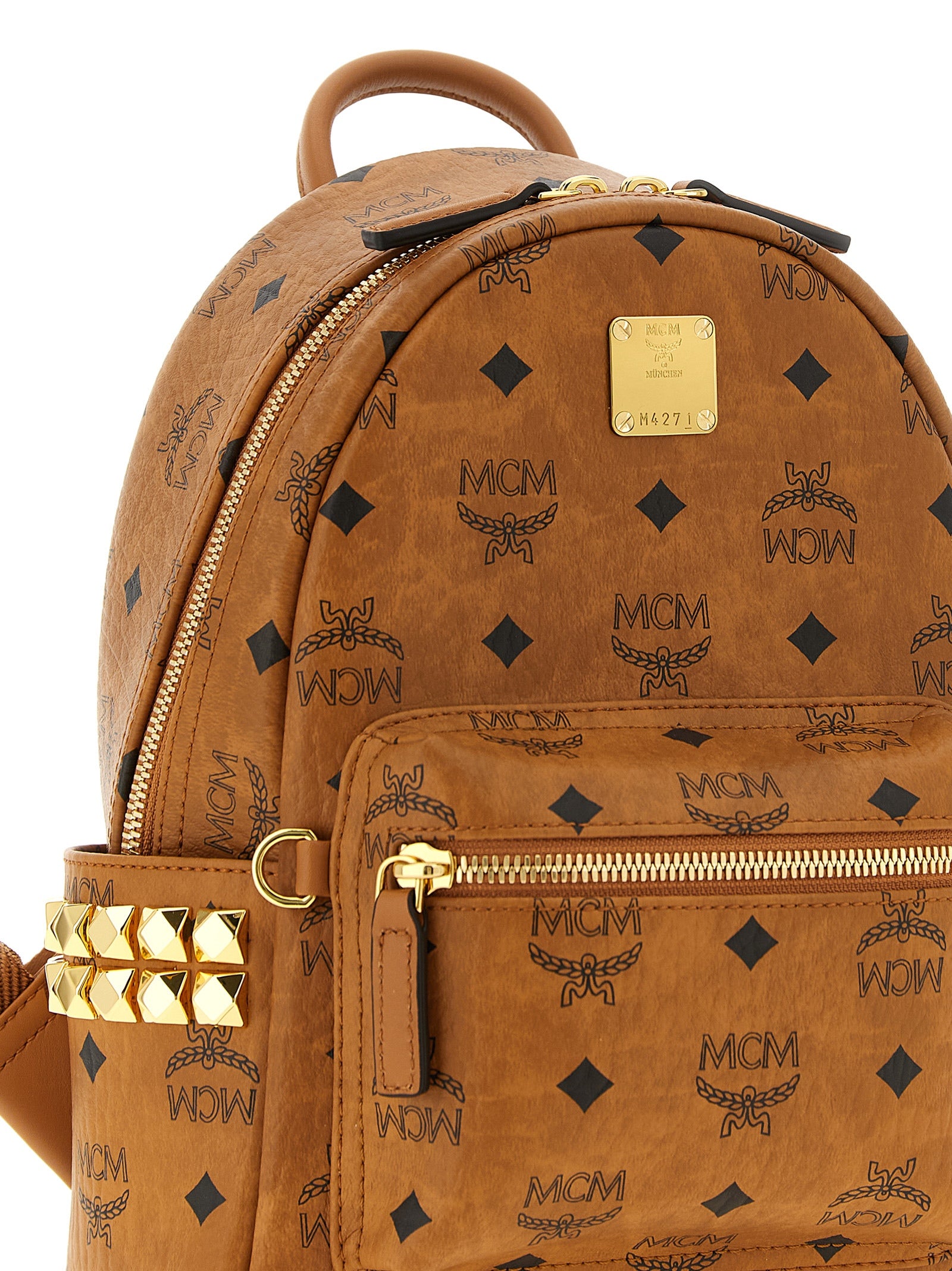 Brown Polyethylene Backpack