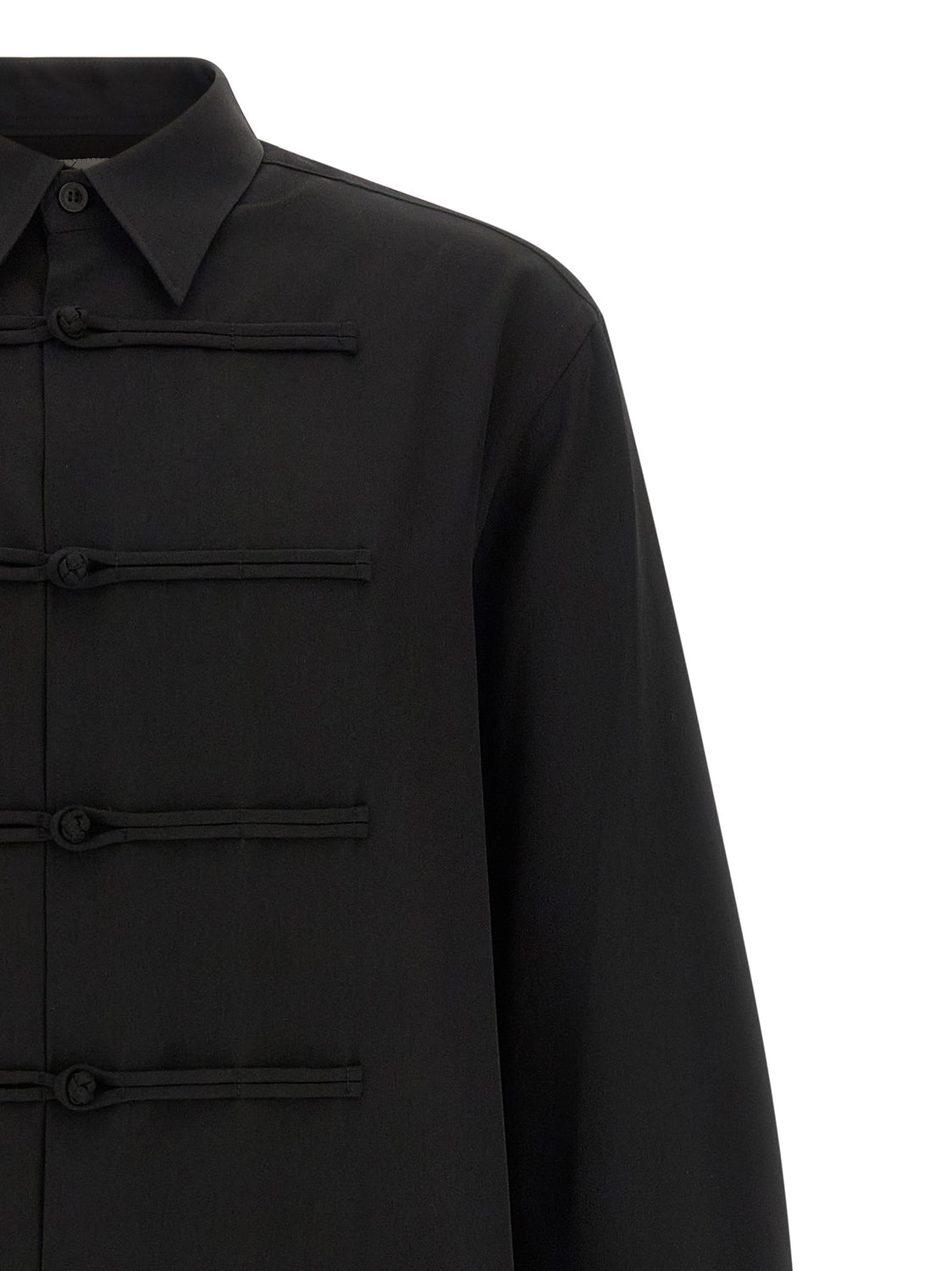 Black Wool Blouse