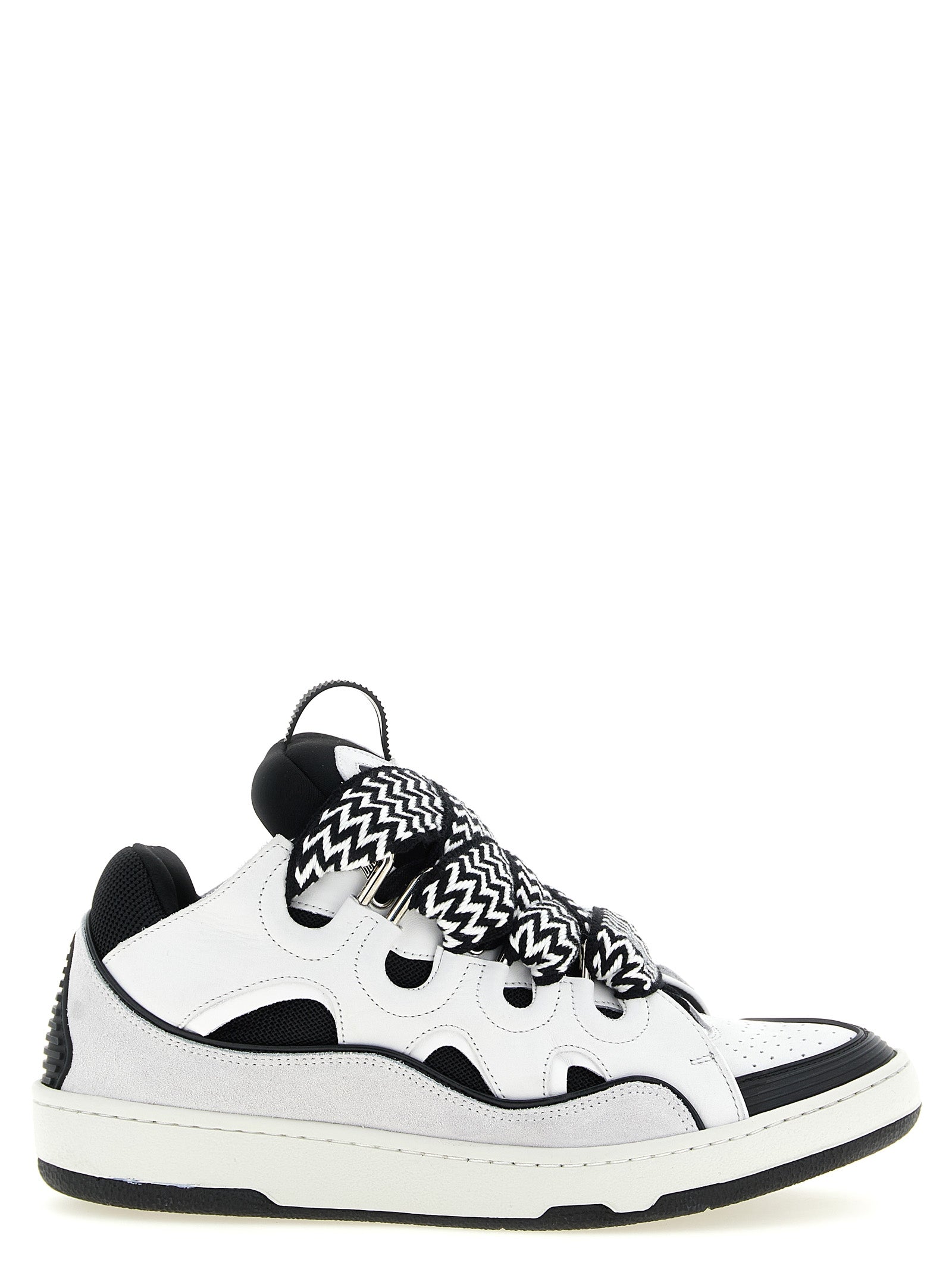 Bicolor Calfskin Chunky Sneakers