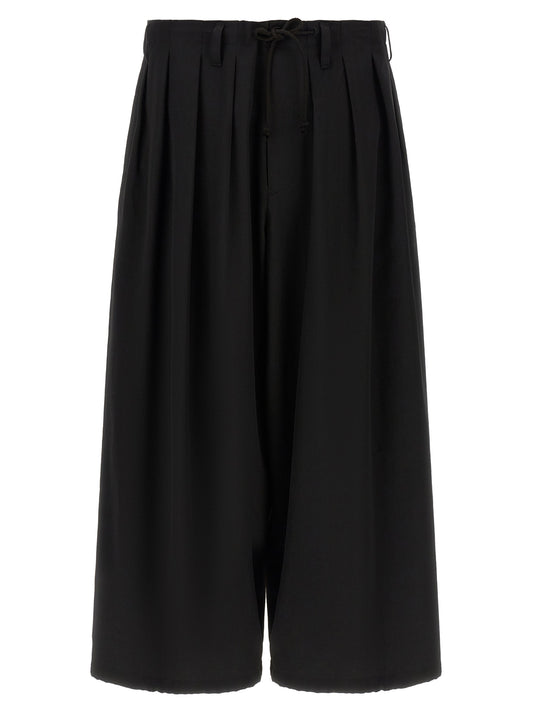 Black Wool Casual Pants