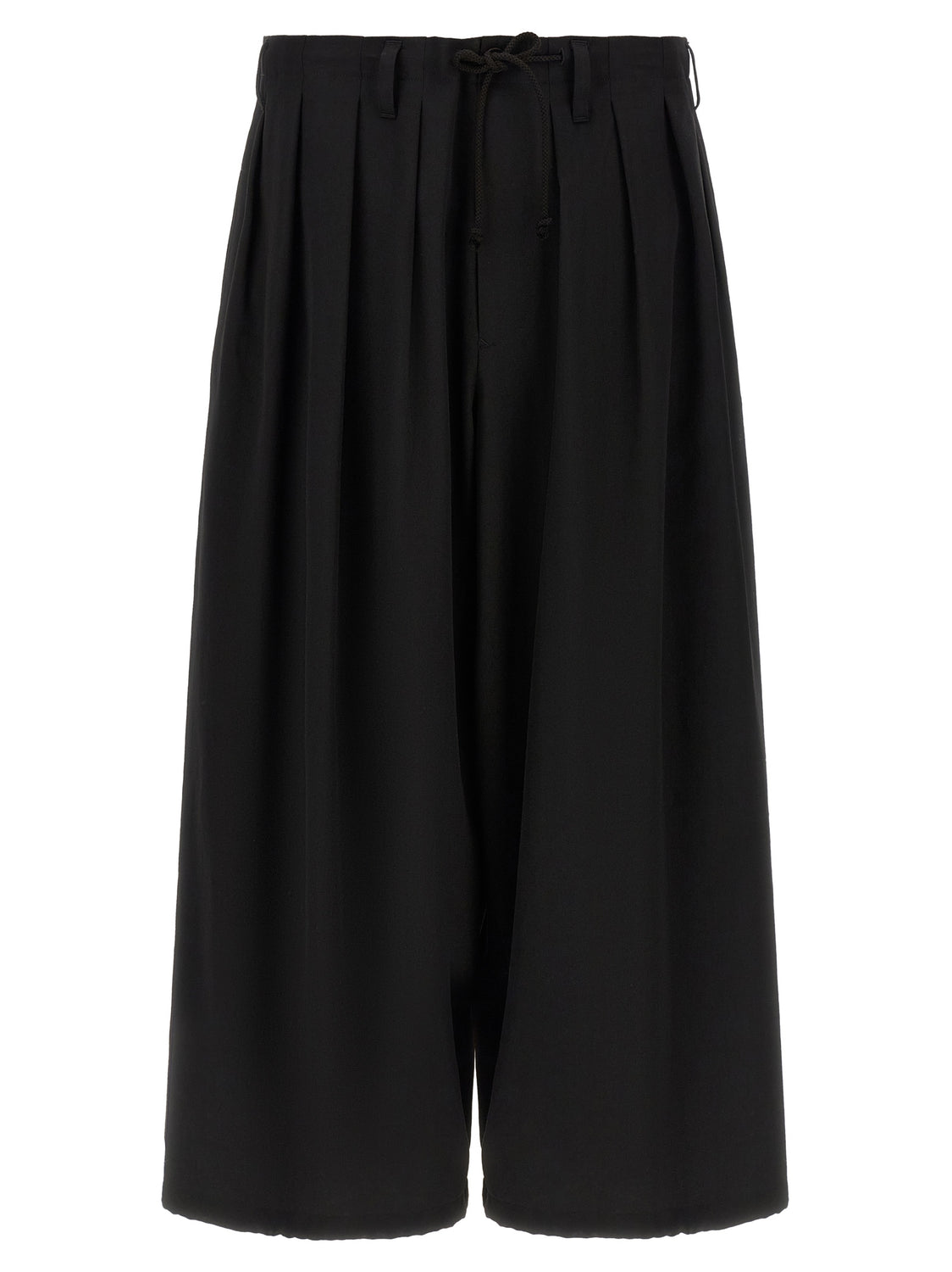 Black Wool Casual Pants