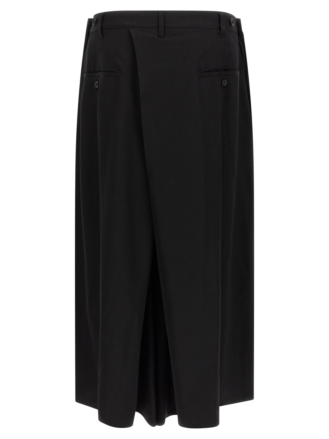 Black Wool Casual Pants
